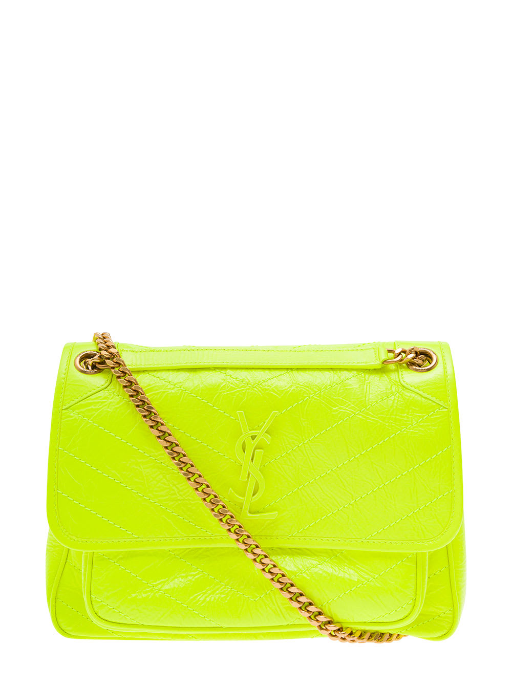 Saint laurent neon yellow bag deals