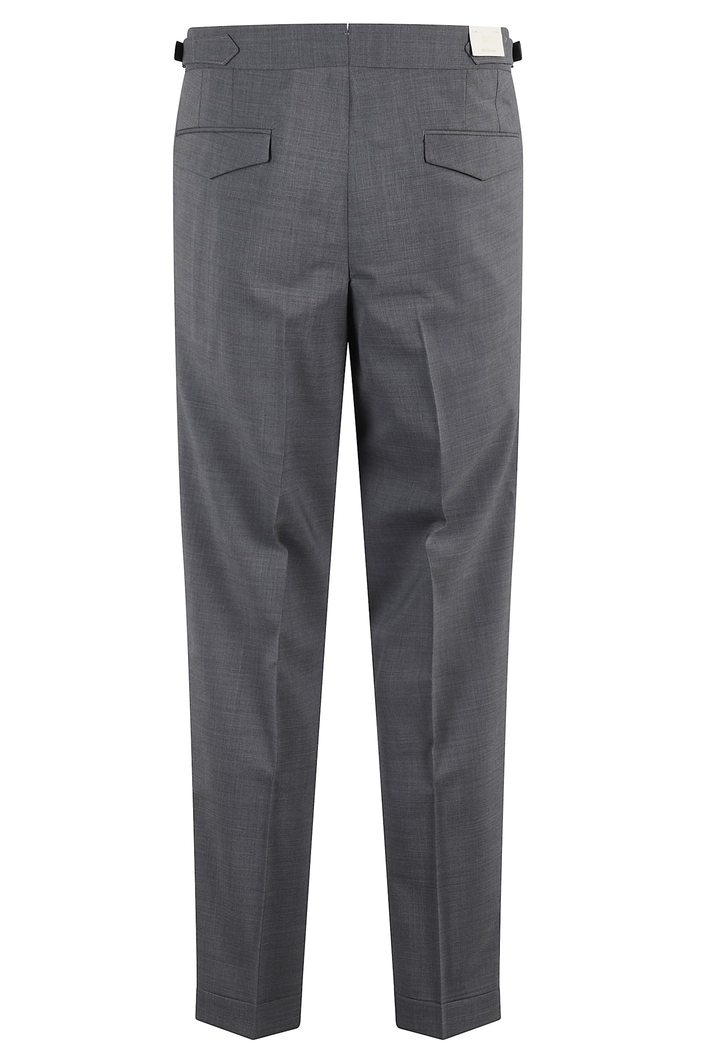 Briglia 1949 Pantalone Ventre Piatto Raso Cotone In Grigio Medio