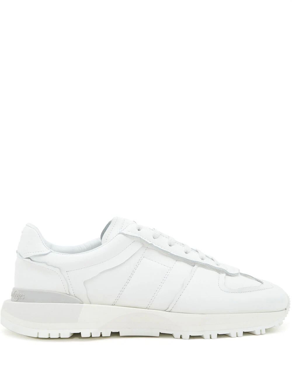 Shop Maison Margiela 50/50 Sneakers In White