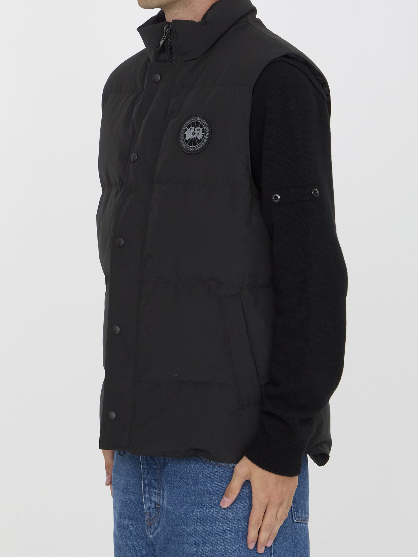 Shop Canada Goose Garson Black Label Gilet