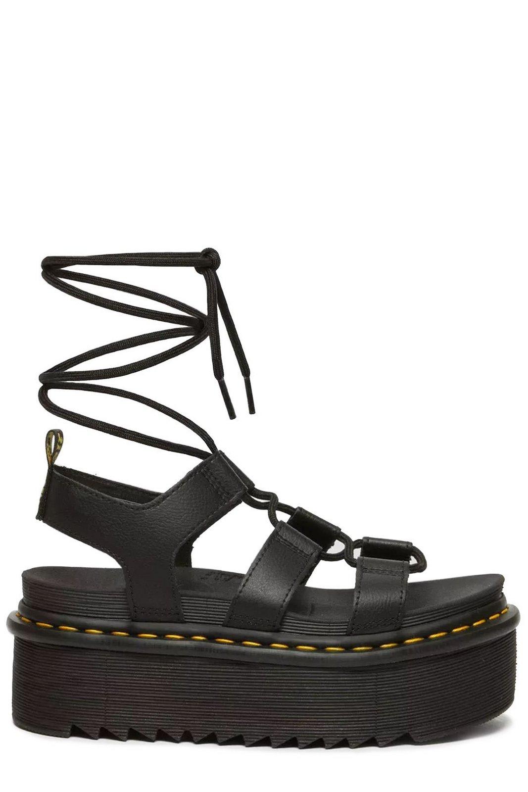 Shop Dr. Martens' Nartilla Xl Athena Platform Sandals In Nero