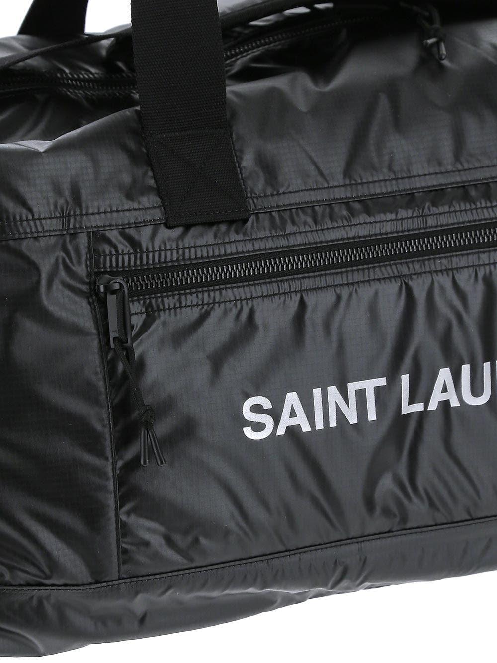 Shop Saint Laurent Nuxx Duffle Bag In Black