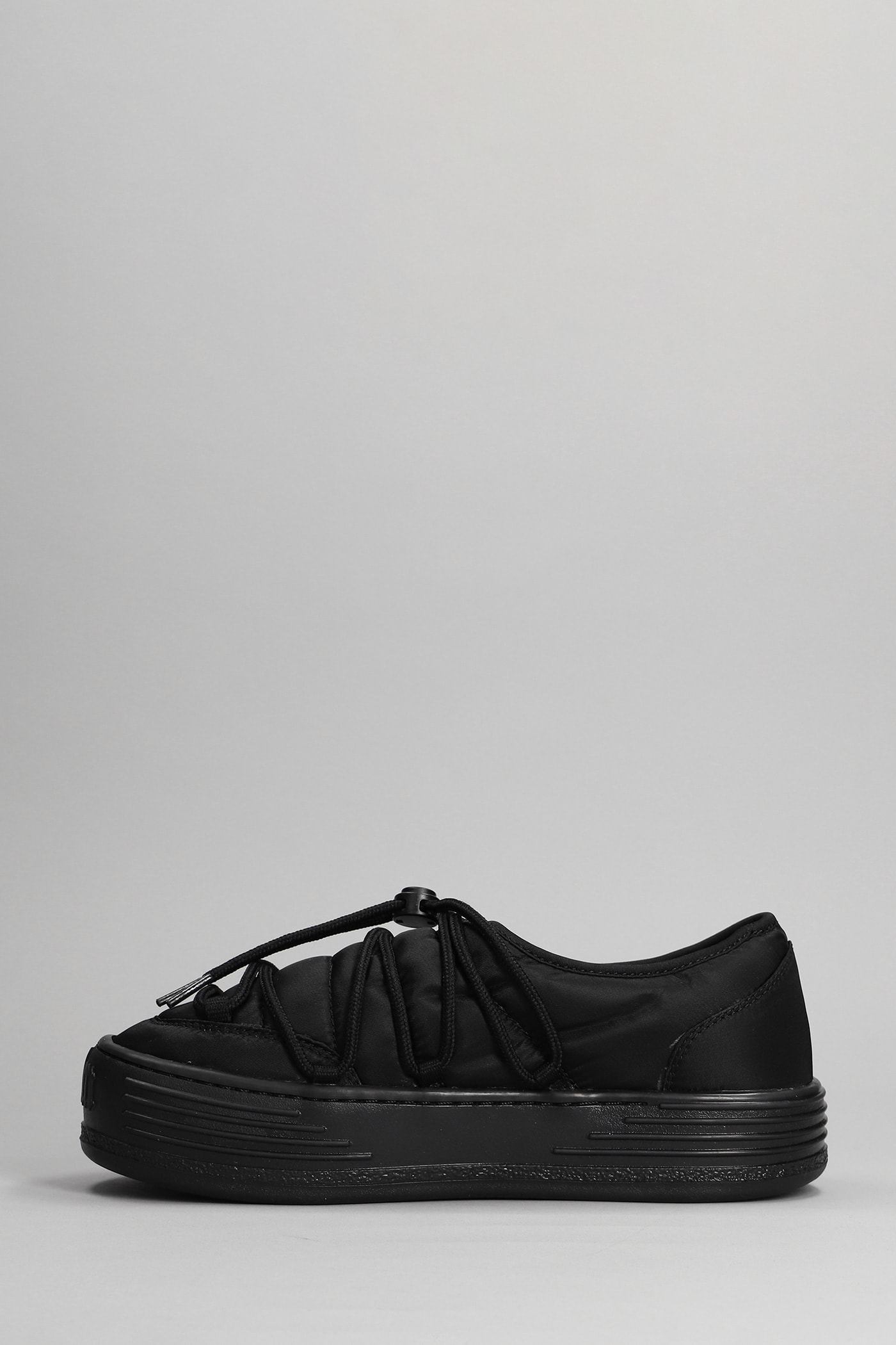 Shop Palm Angels Sneakers In Black Polyester