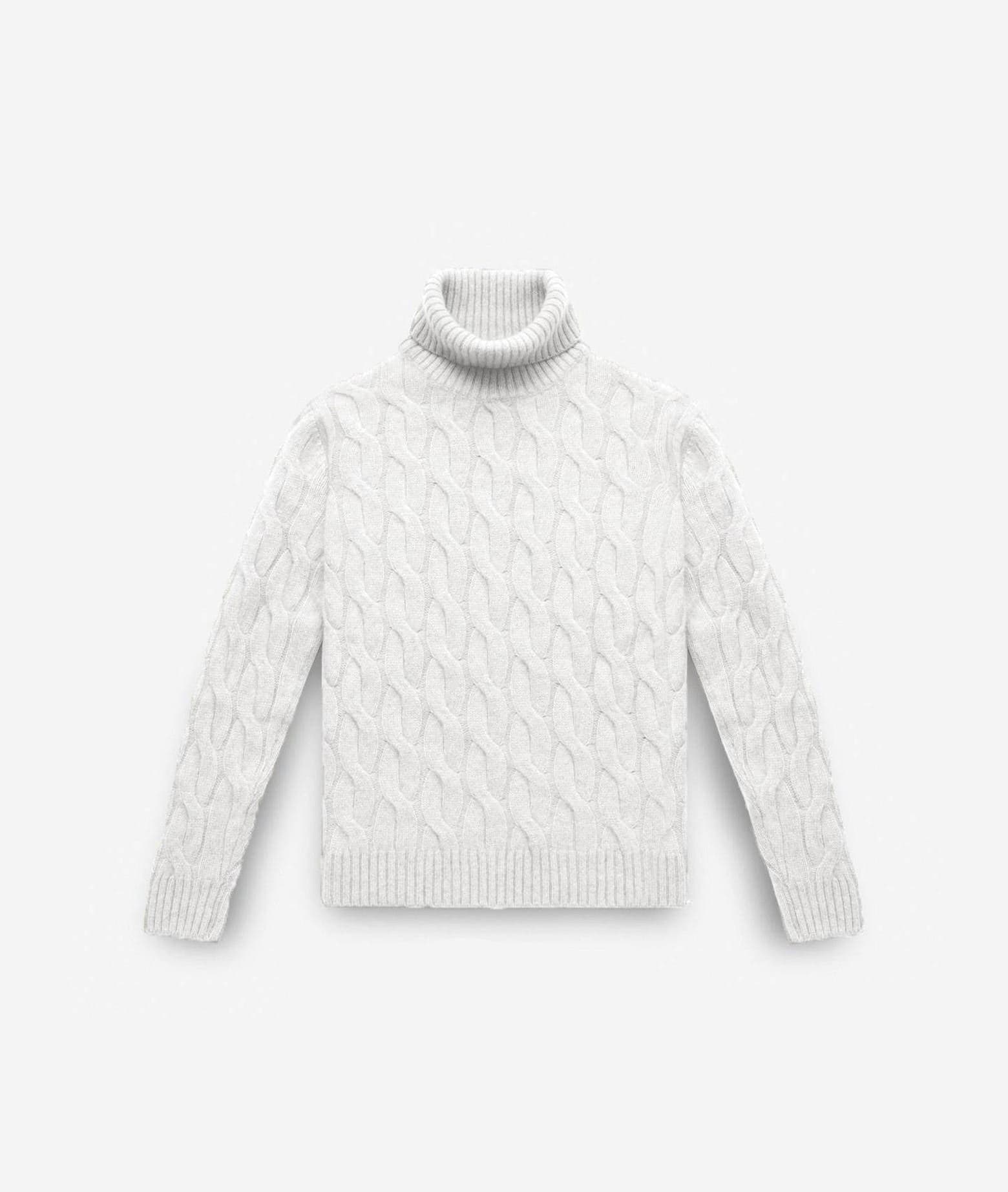 Larusmiani Turtleneck Sweater Col Du Pillon Sweater In White