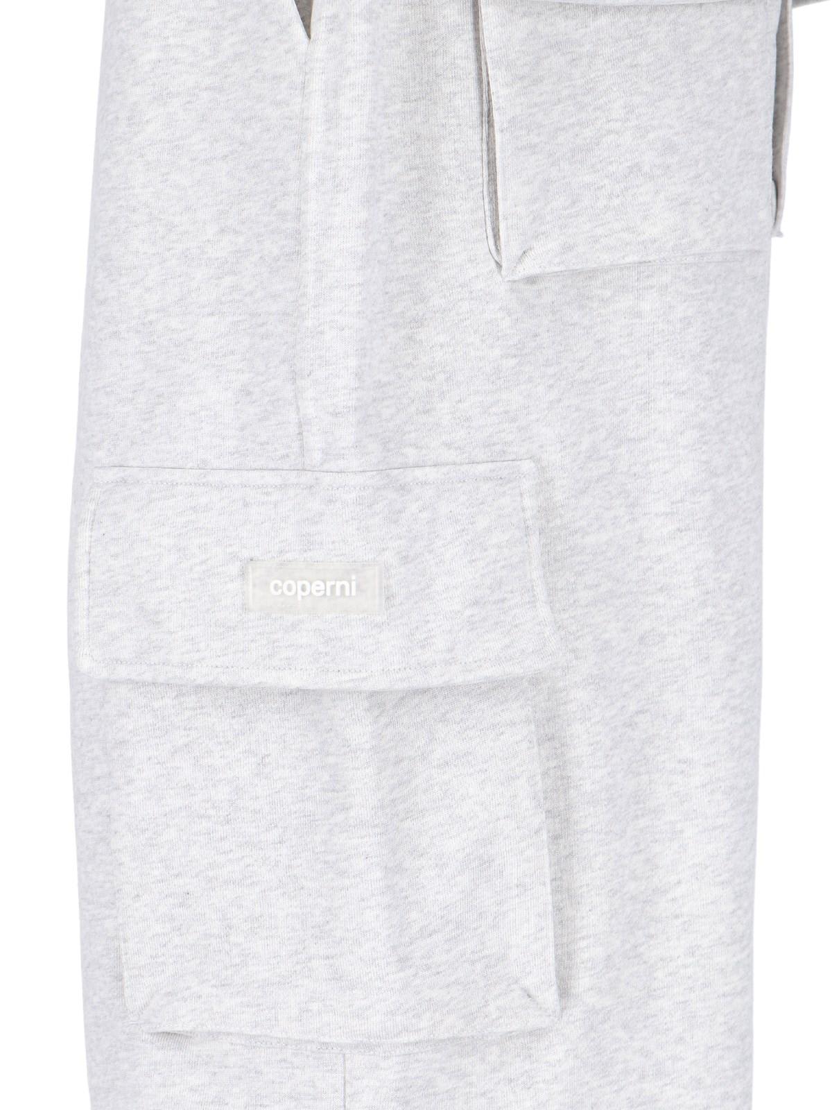 Shop Coperni Joggers Pants In Pale Grey