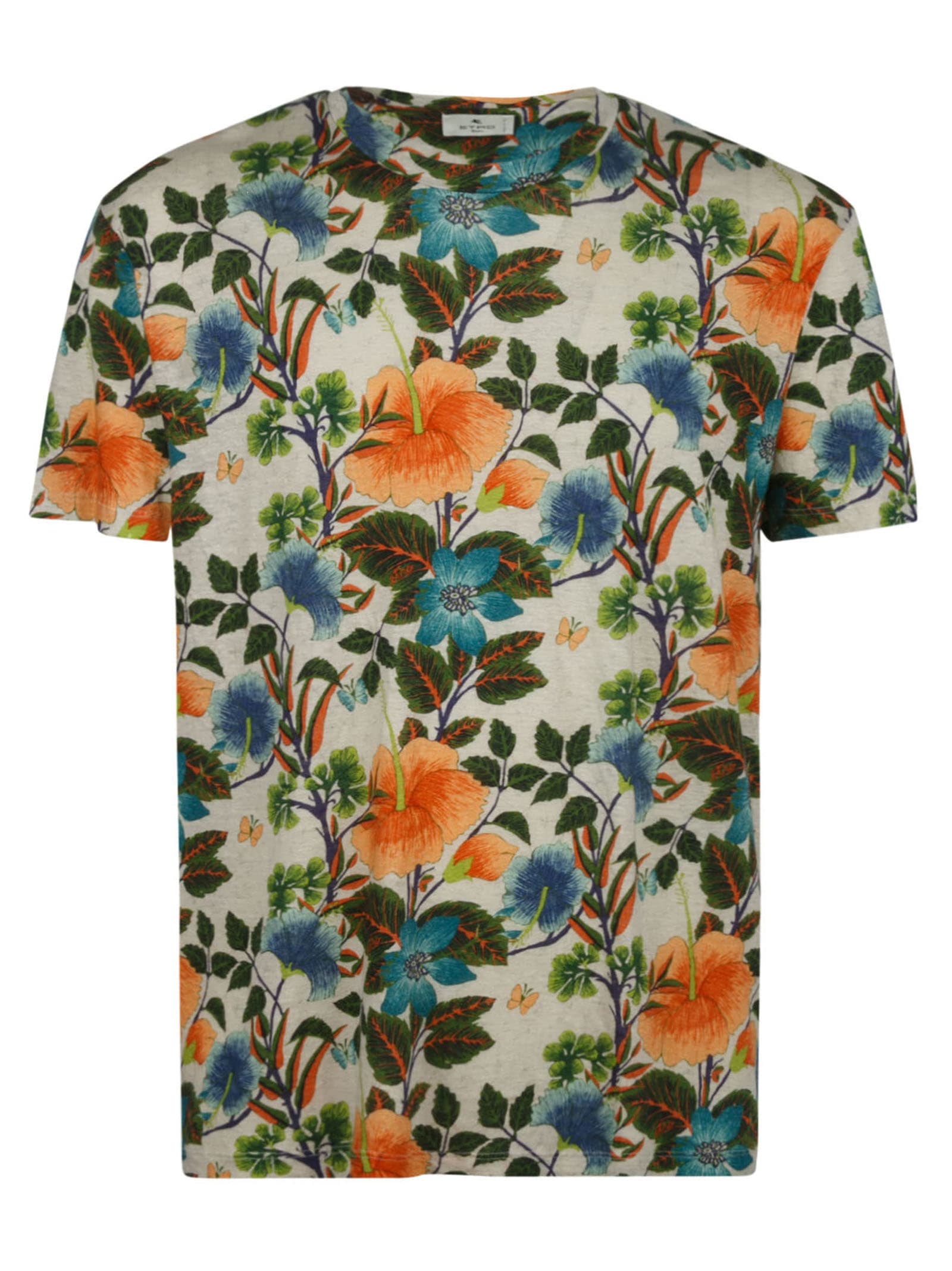 Etro Floral Printed Regular T-shirt
