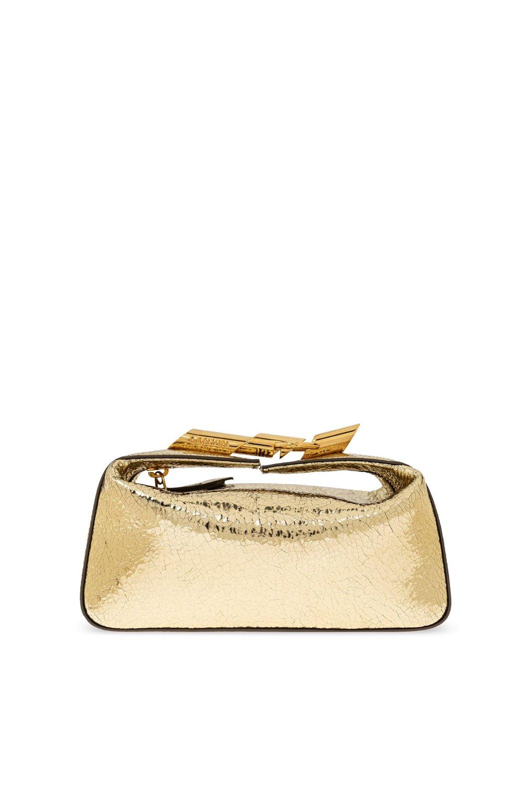 Shop Lanvin Haute Sequences Shinny Tote Bag In Golden