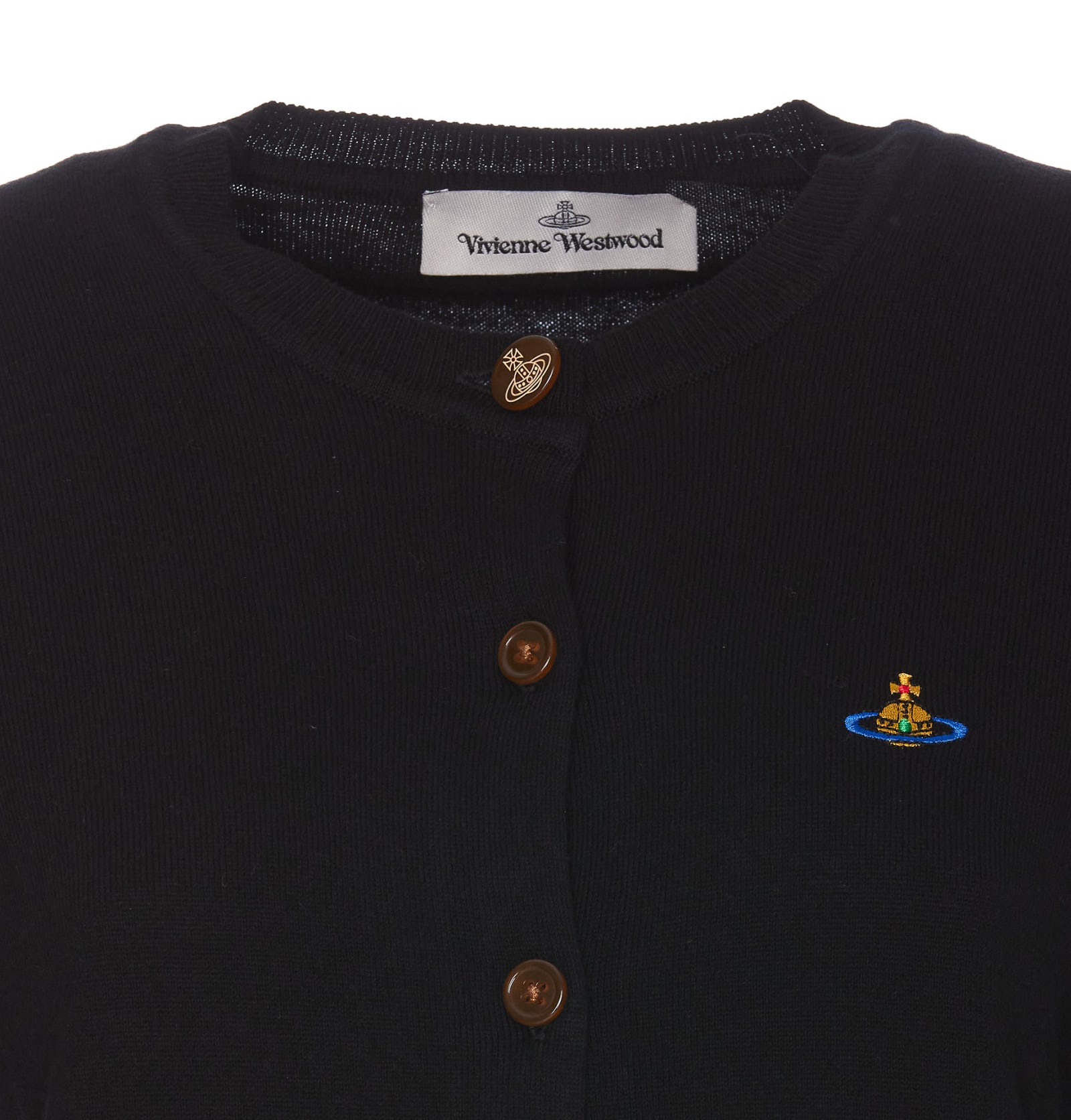 Shop Vivienne Westwood Bea Cardigan In Black