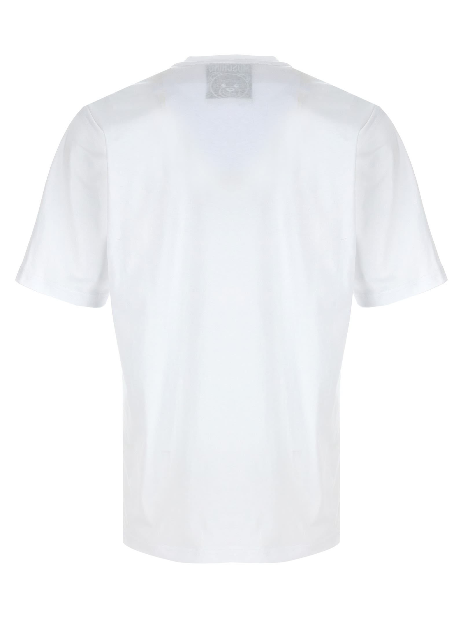 Shop Moschino Teddy T-shirt In White