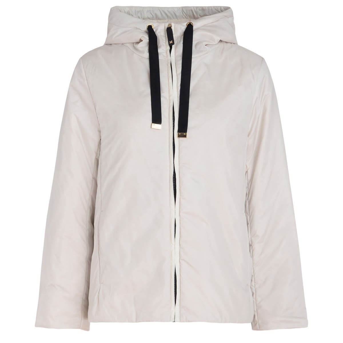 Max Mara Greenh Down Jacket In Ivory Anti-drop Fabric In Multicolor ...