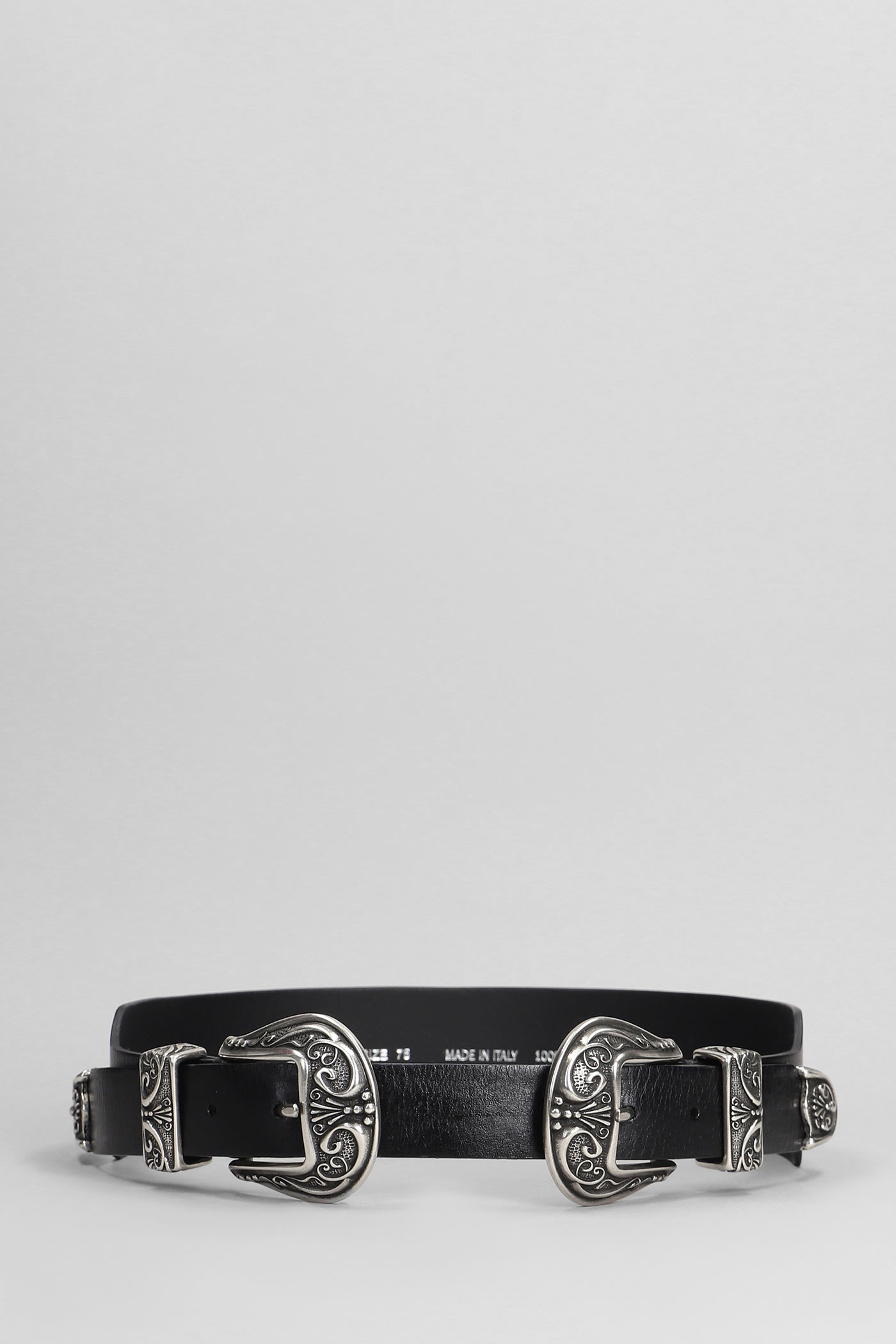 Shop Golden Goose Belts In Black Leather