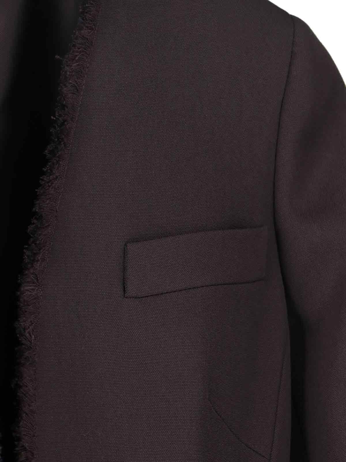 Alexander Mcqueen Wool Blazer In Brown