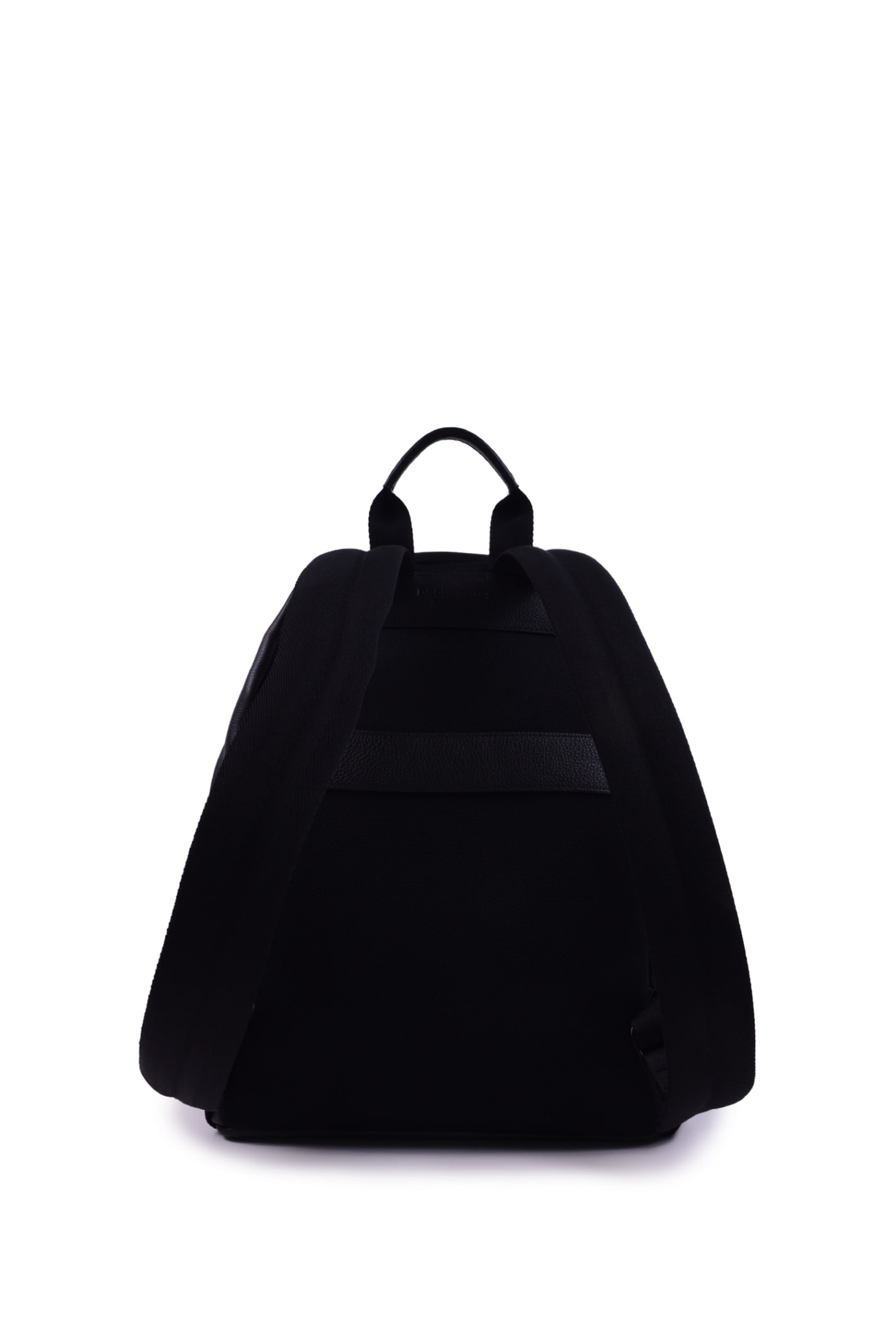 Shop Dsquared2 Hammered Leather Backpack With Logo In Black