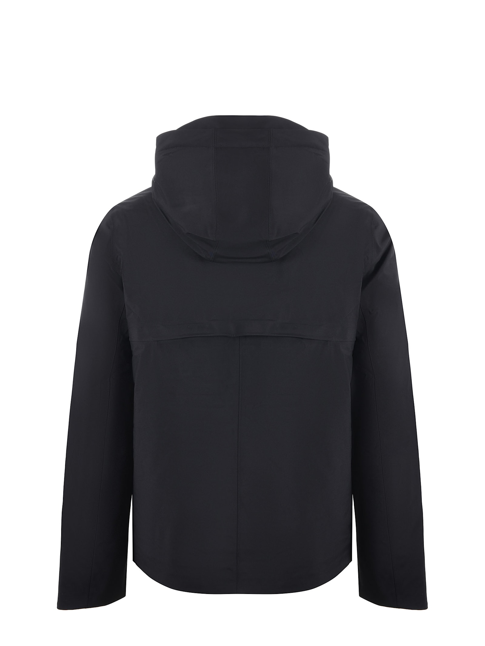 Shop K-way 3-layer Nylon Jacket In Black