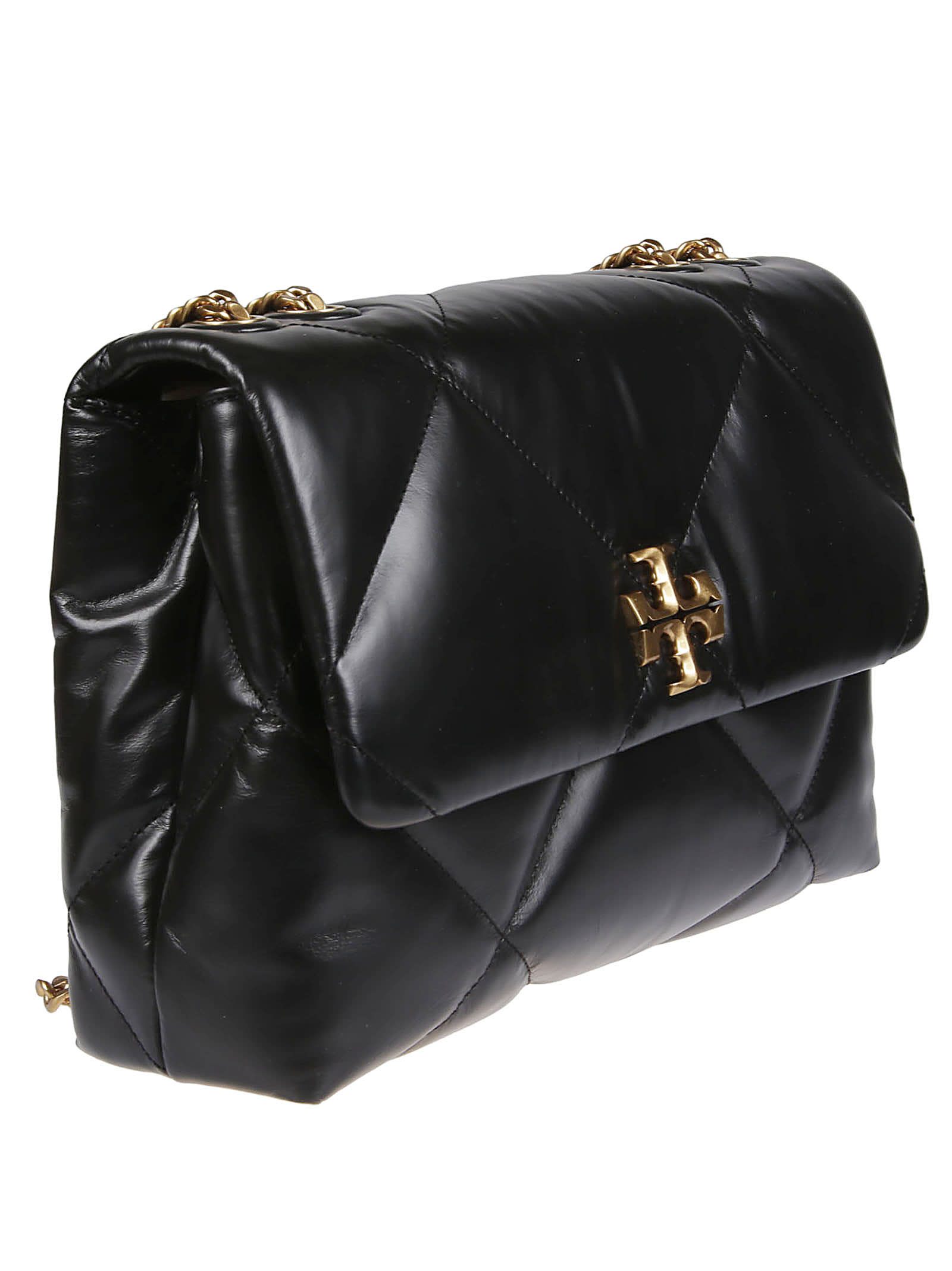 Shop Tory Burch Kira Diamond Quilt Convertible Shoulder Bag In Black