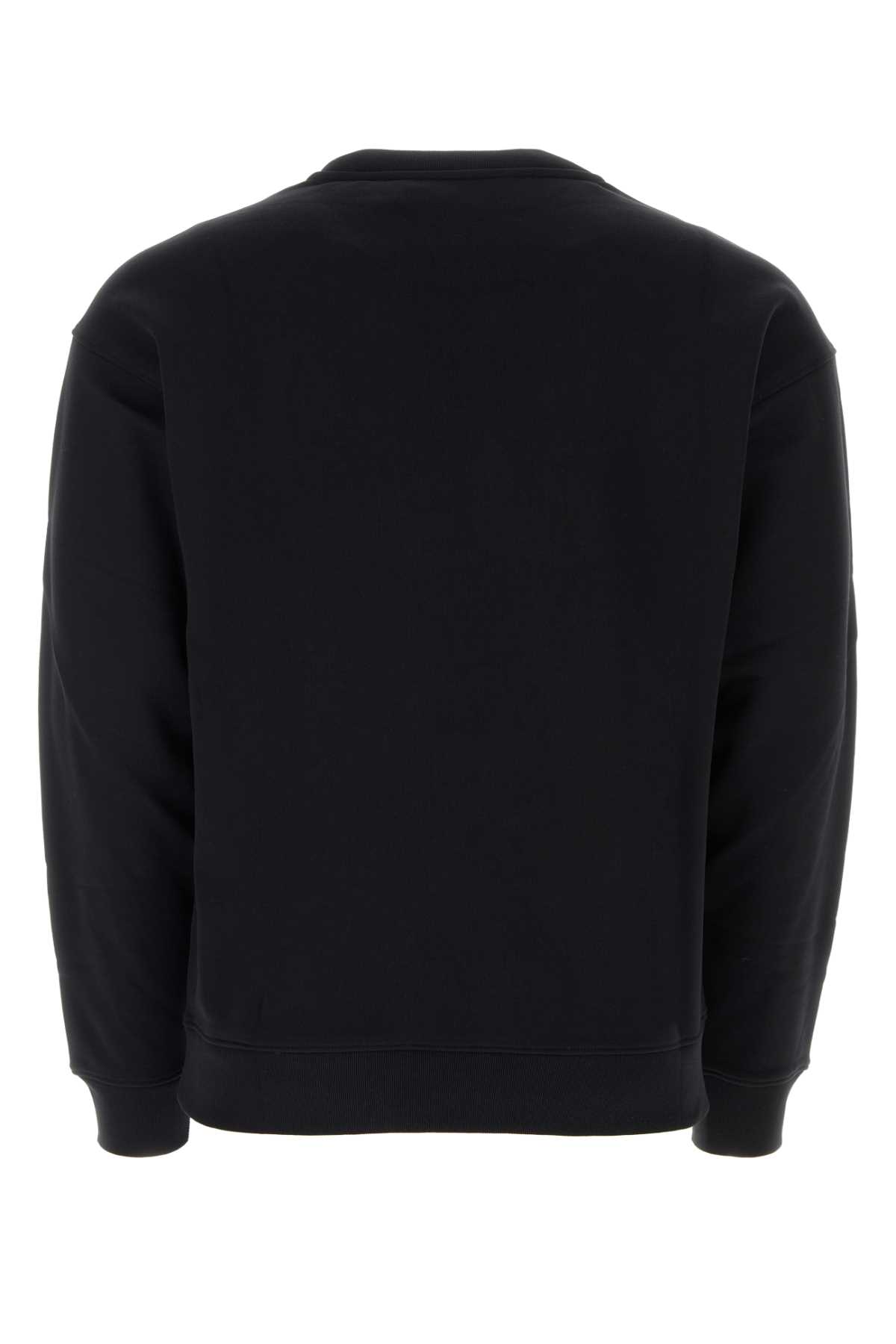 Shop Moschino Black Cotton Sweatshirt In Fantasianero