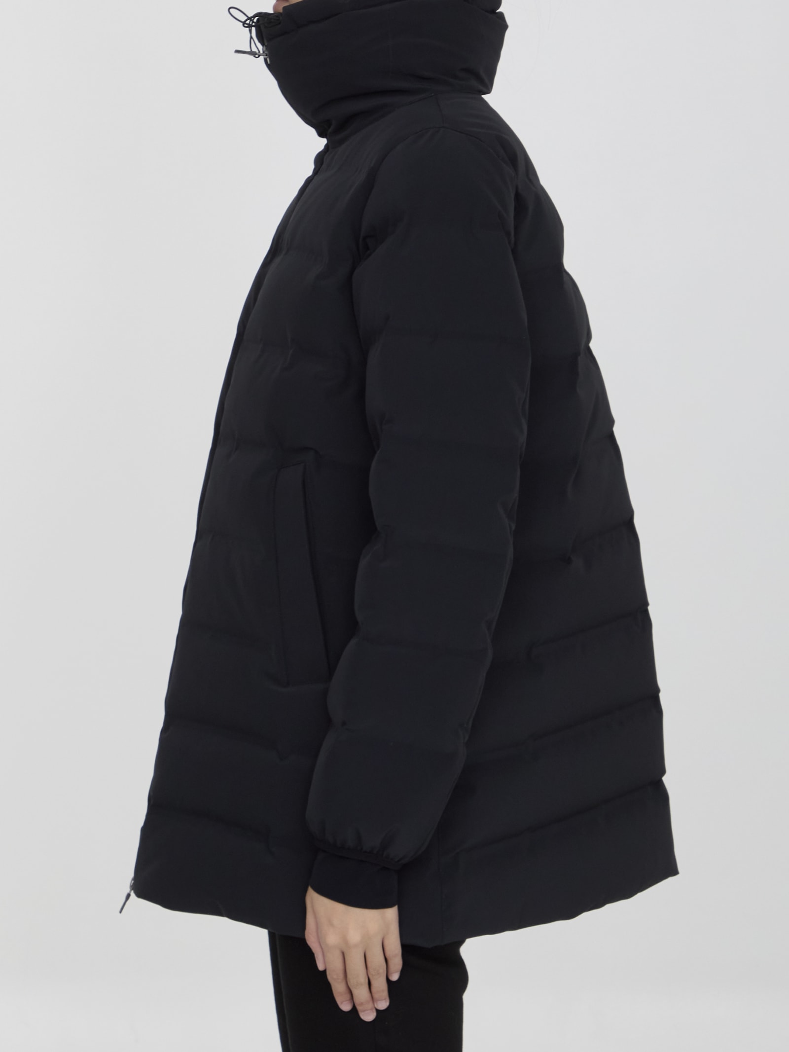 Shop Herno Gore-tex Down Jacket In Black