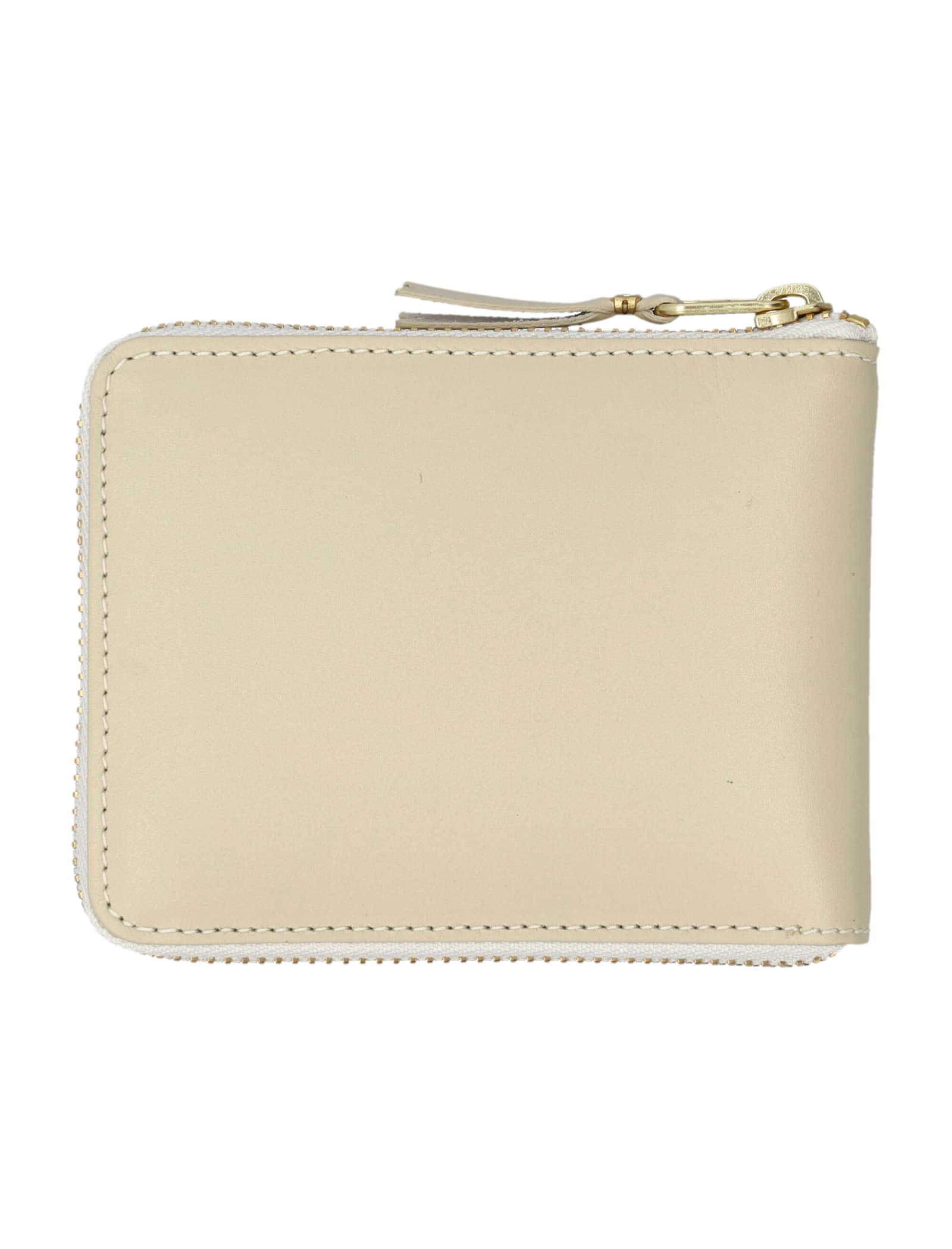 Shop Comme Des Garçons Small Zip Around Wallet In Off White