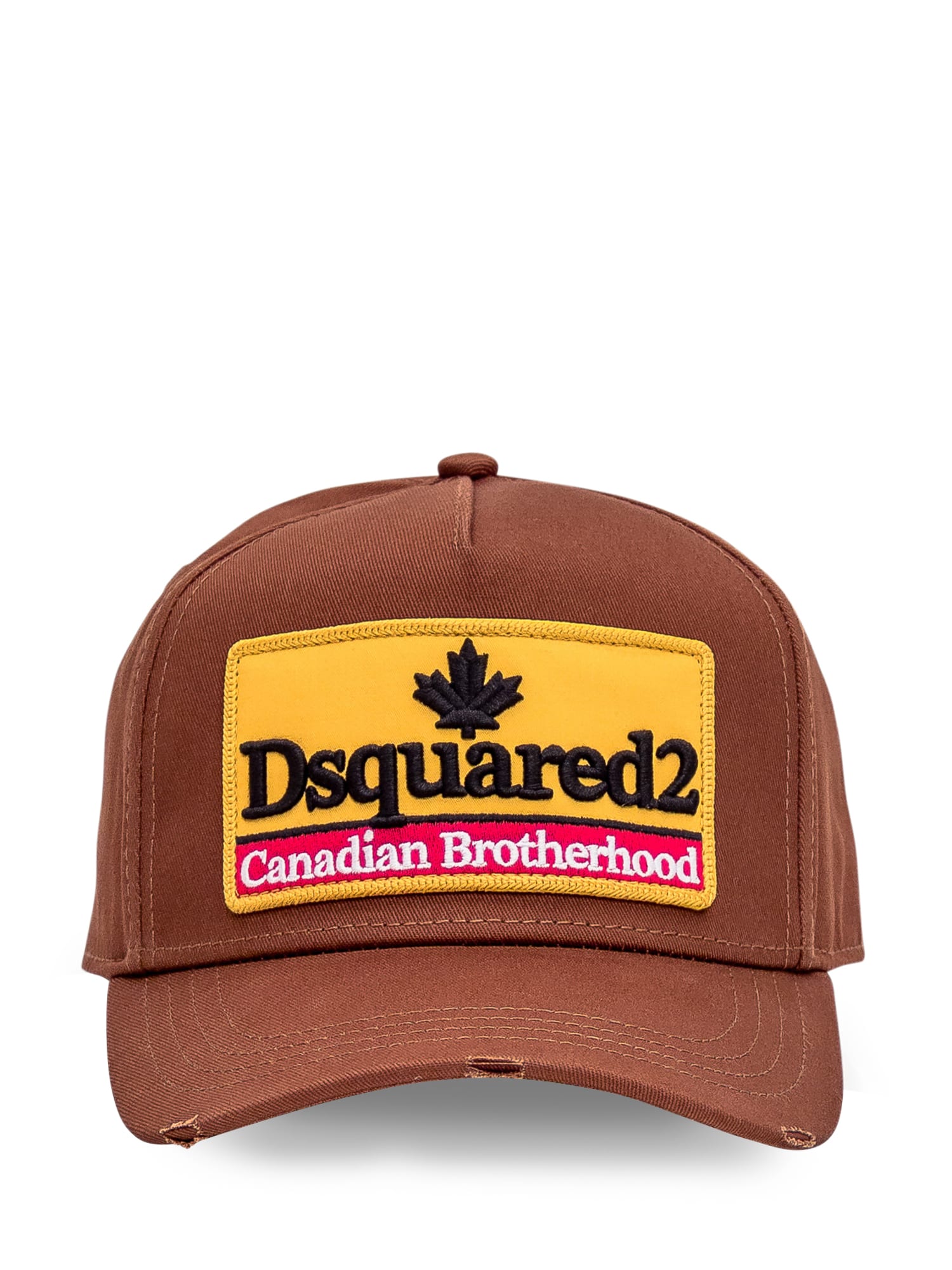 Shop Dsquared2 Canadian Brotherhood Baseball Cap In Nocciola