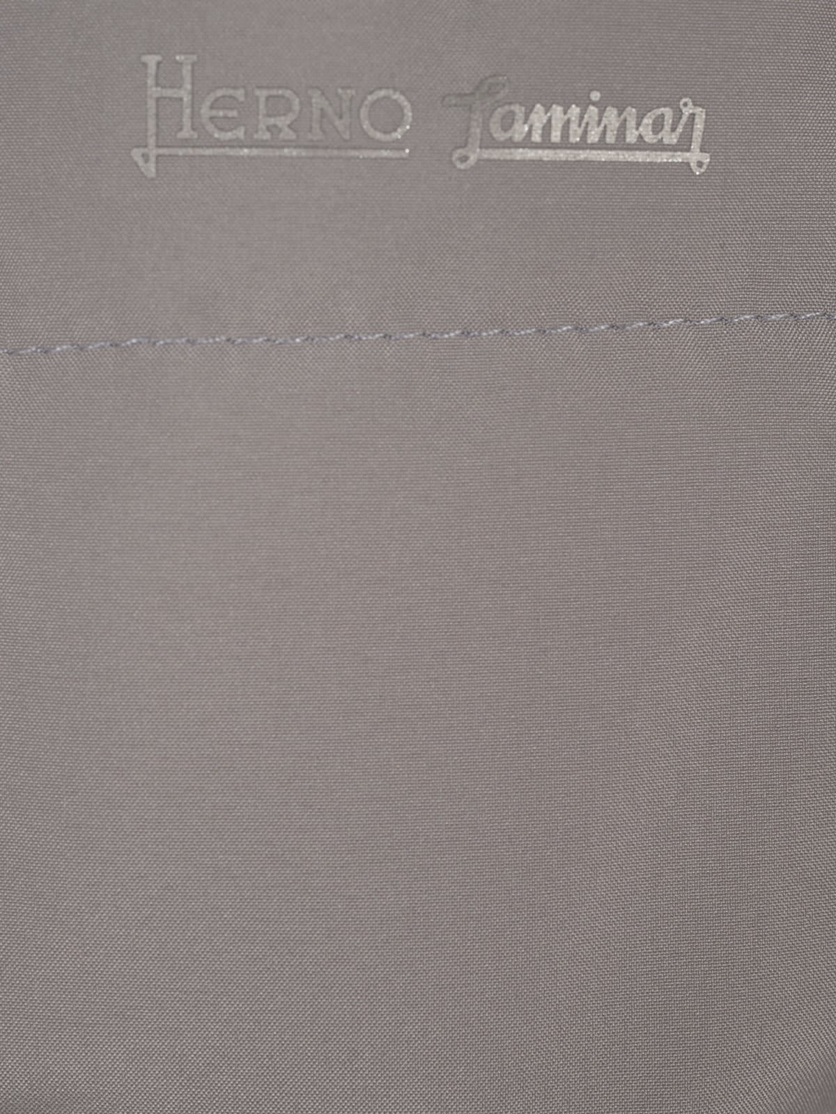 Herno Gortex Long-sleeved Hooded Jacket In Grey
