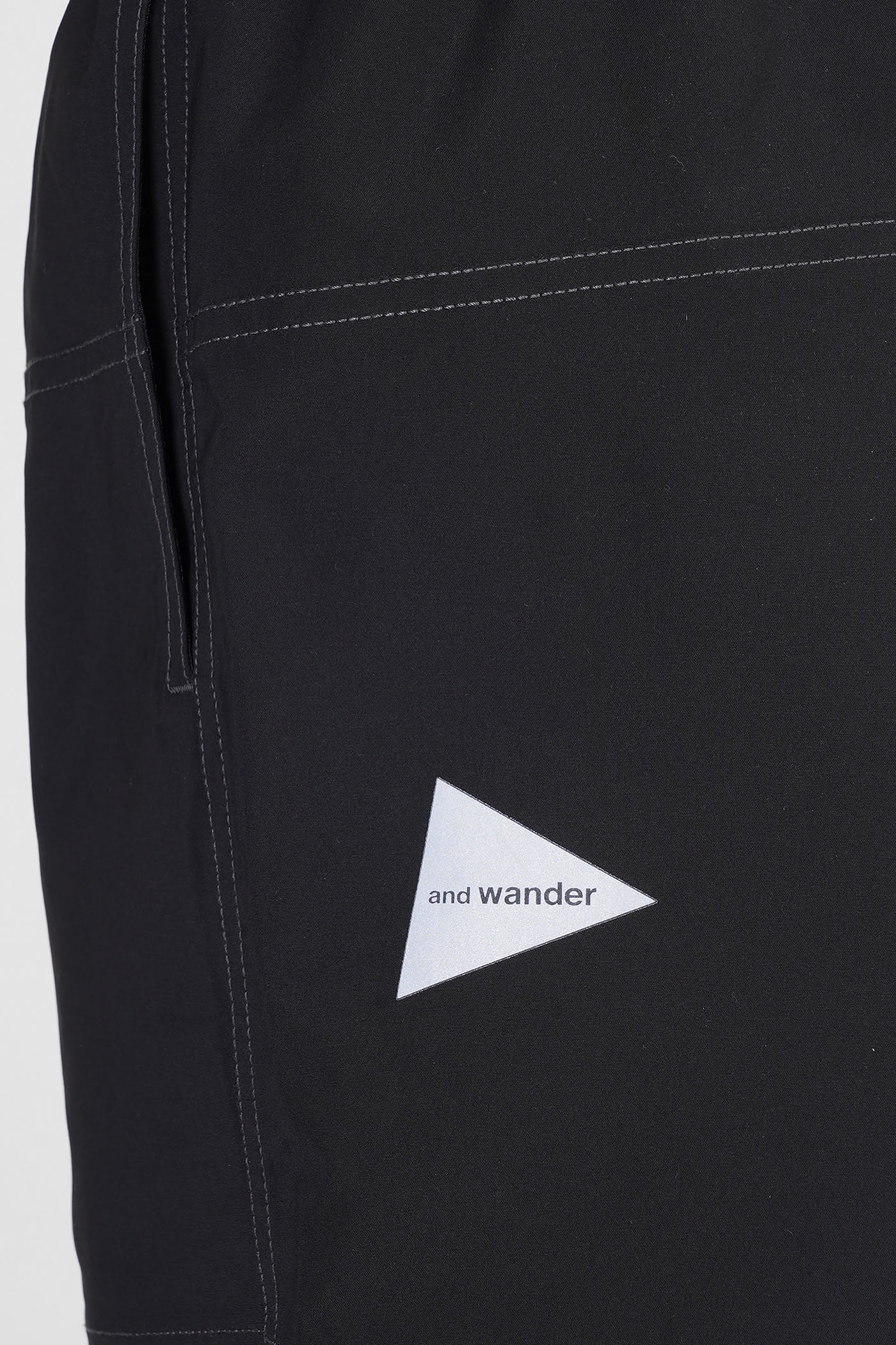 And Wander Shorts In Black Polyester In Black