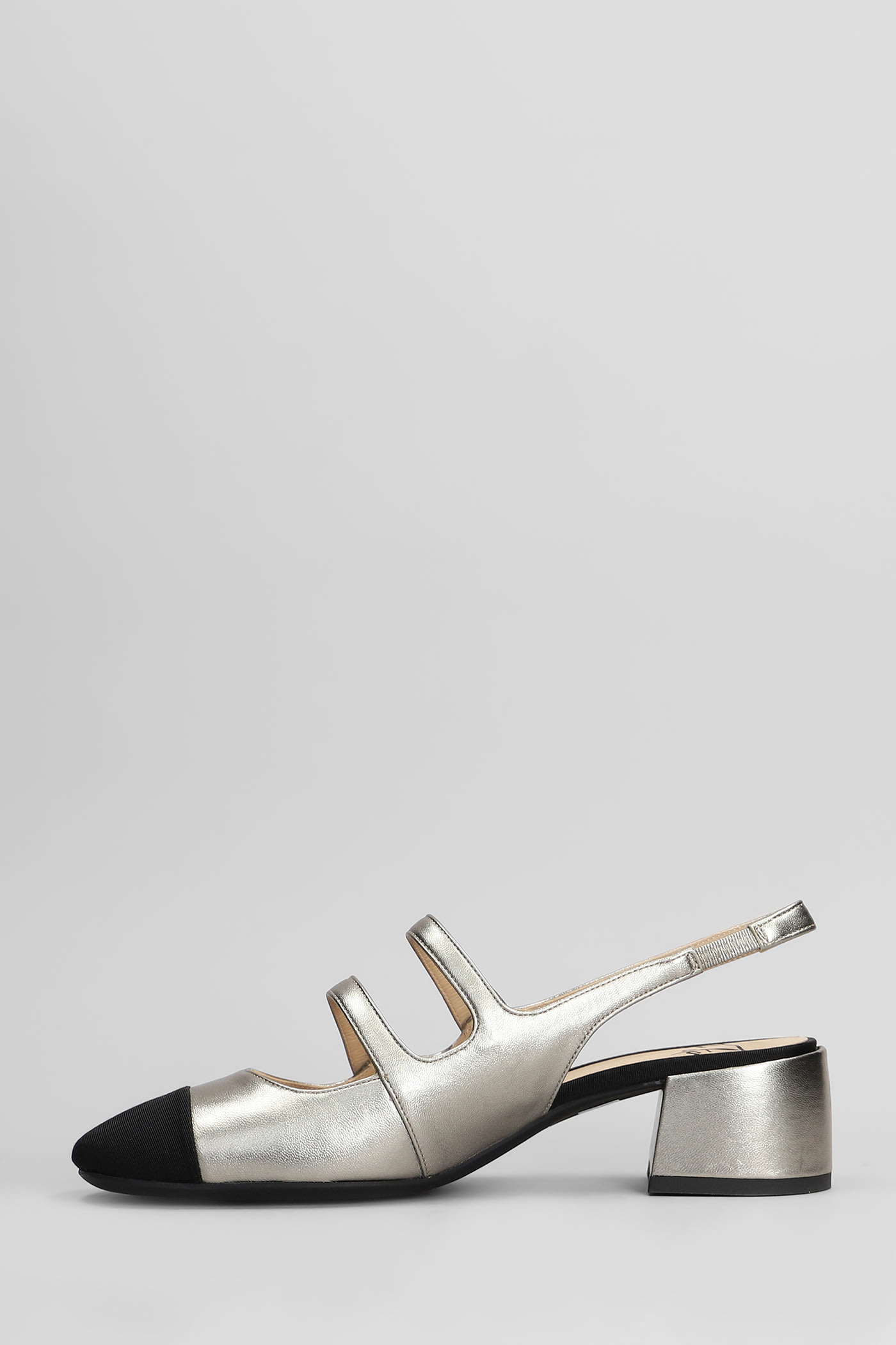 Roberto Festa Tiglio Pumps In Gunmetal Leather In Gunmetal