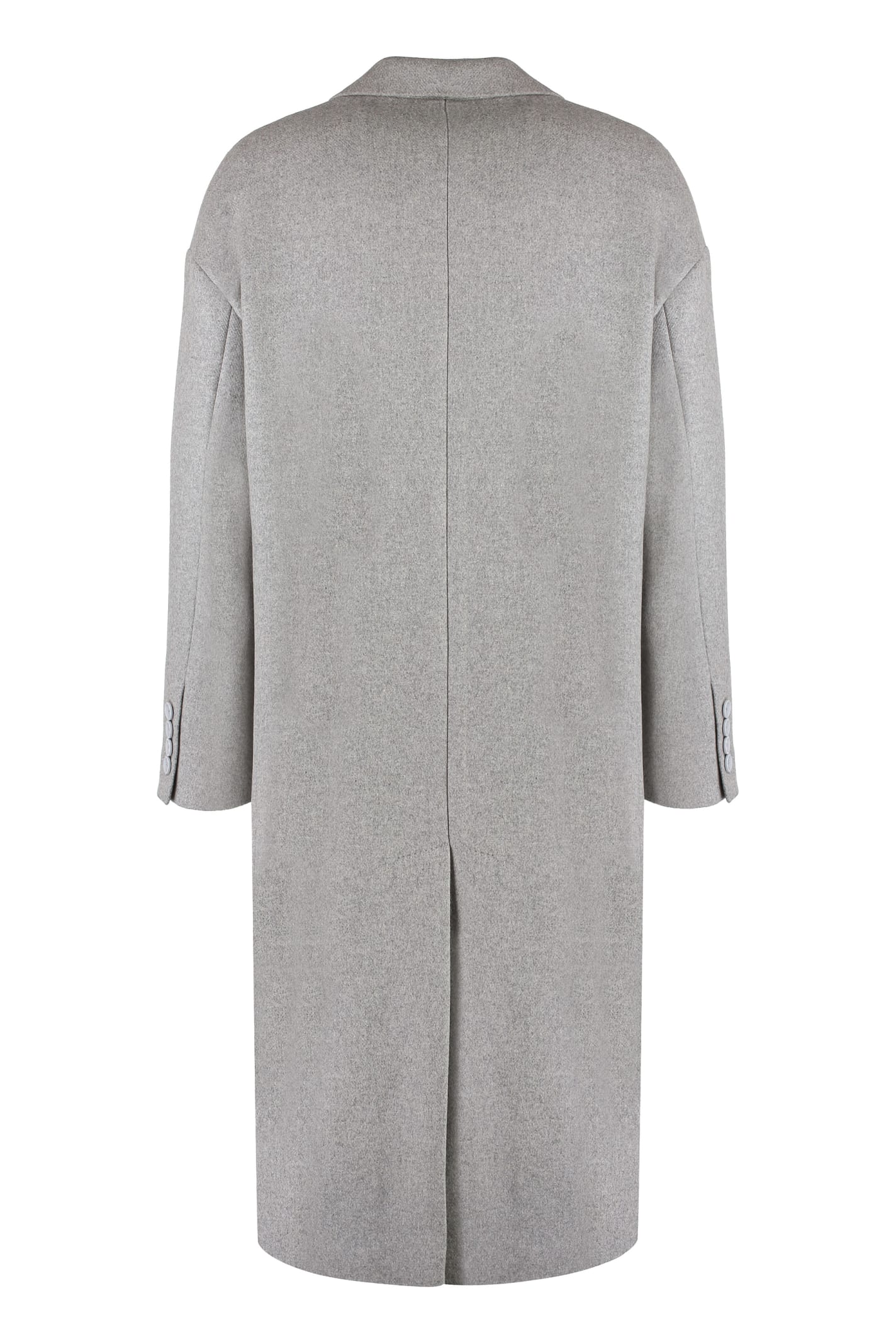 Shop Dolce & Gabbana Wool Blend Coat In Grey