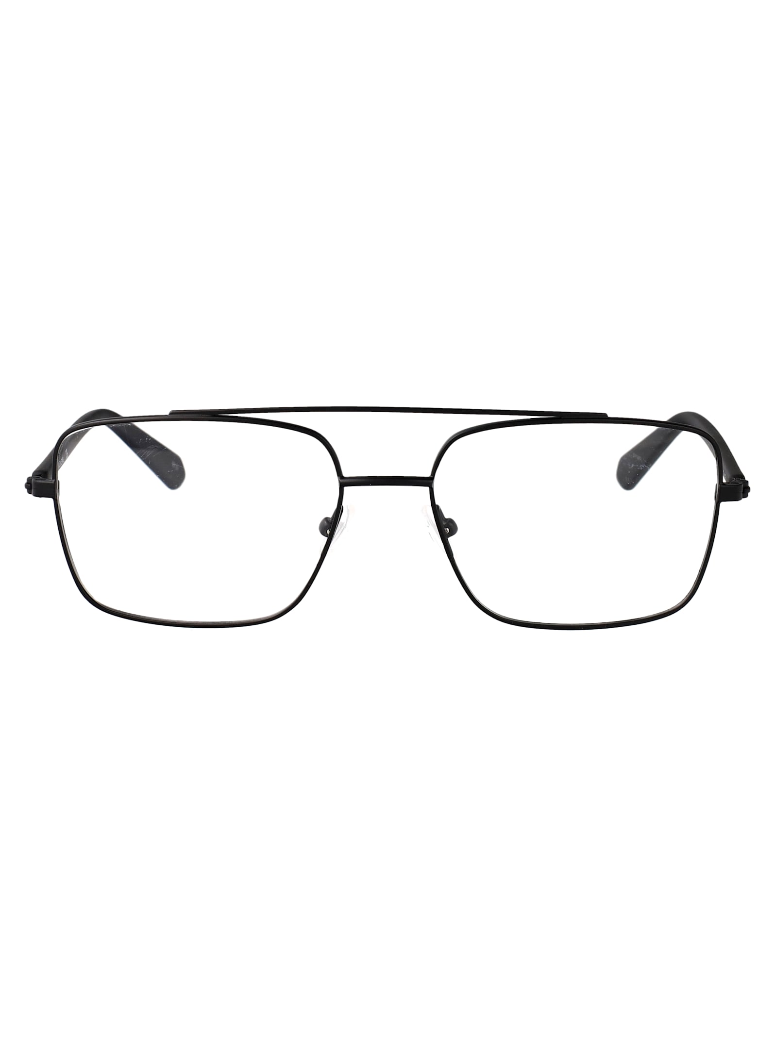 Calvin Klein Jeans Est.1978 Calvin Klein Jeans Matte Black Metal Glasses In Black