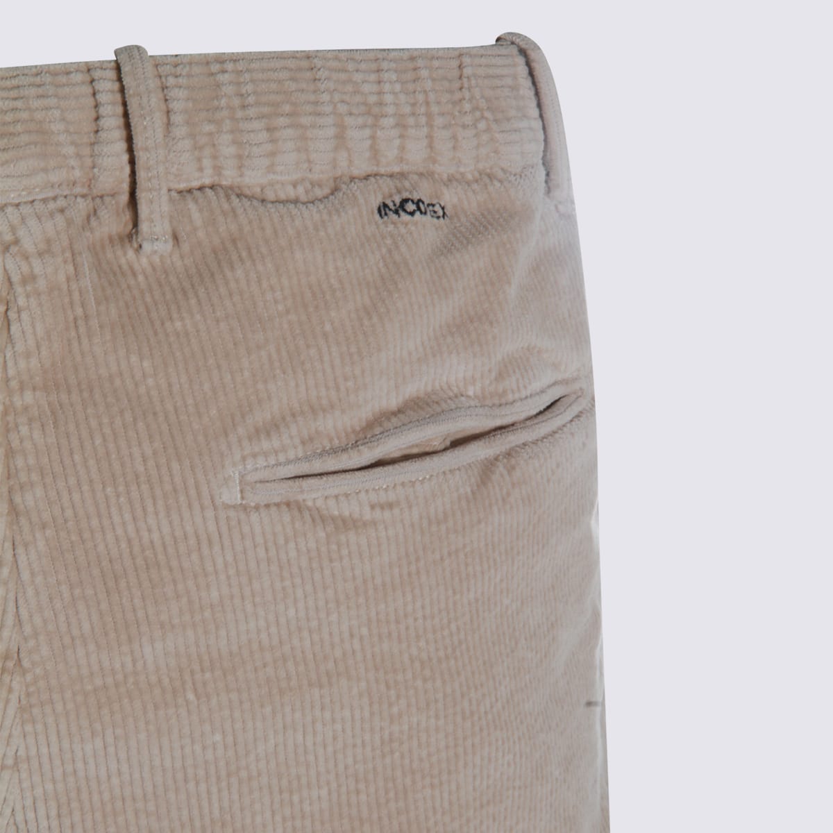 Incotex Light Beige Cotton Pants In Neutral
