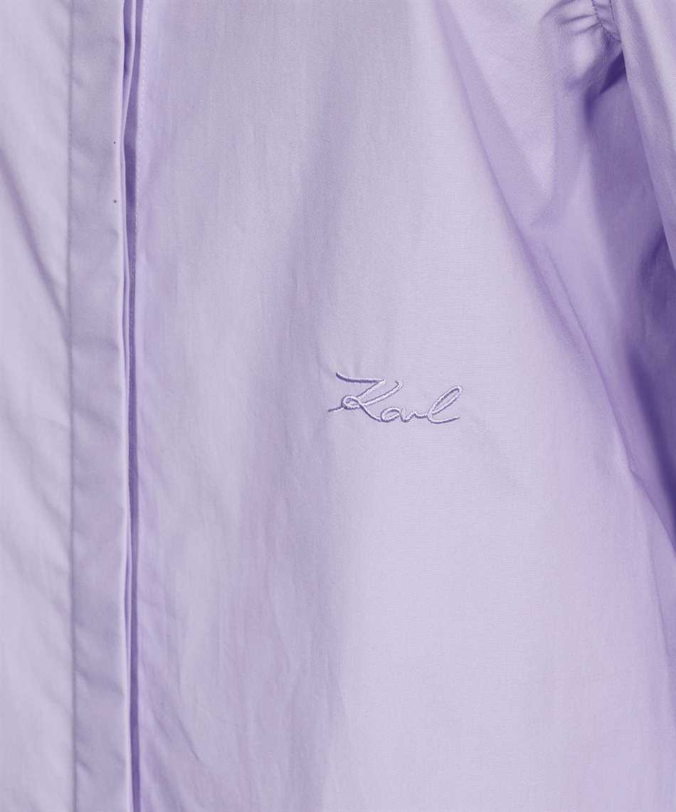 Karl Lagerfeld Cotton Dress In Purple