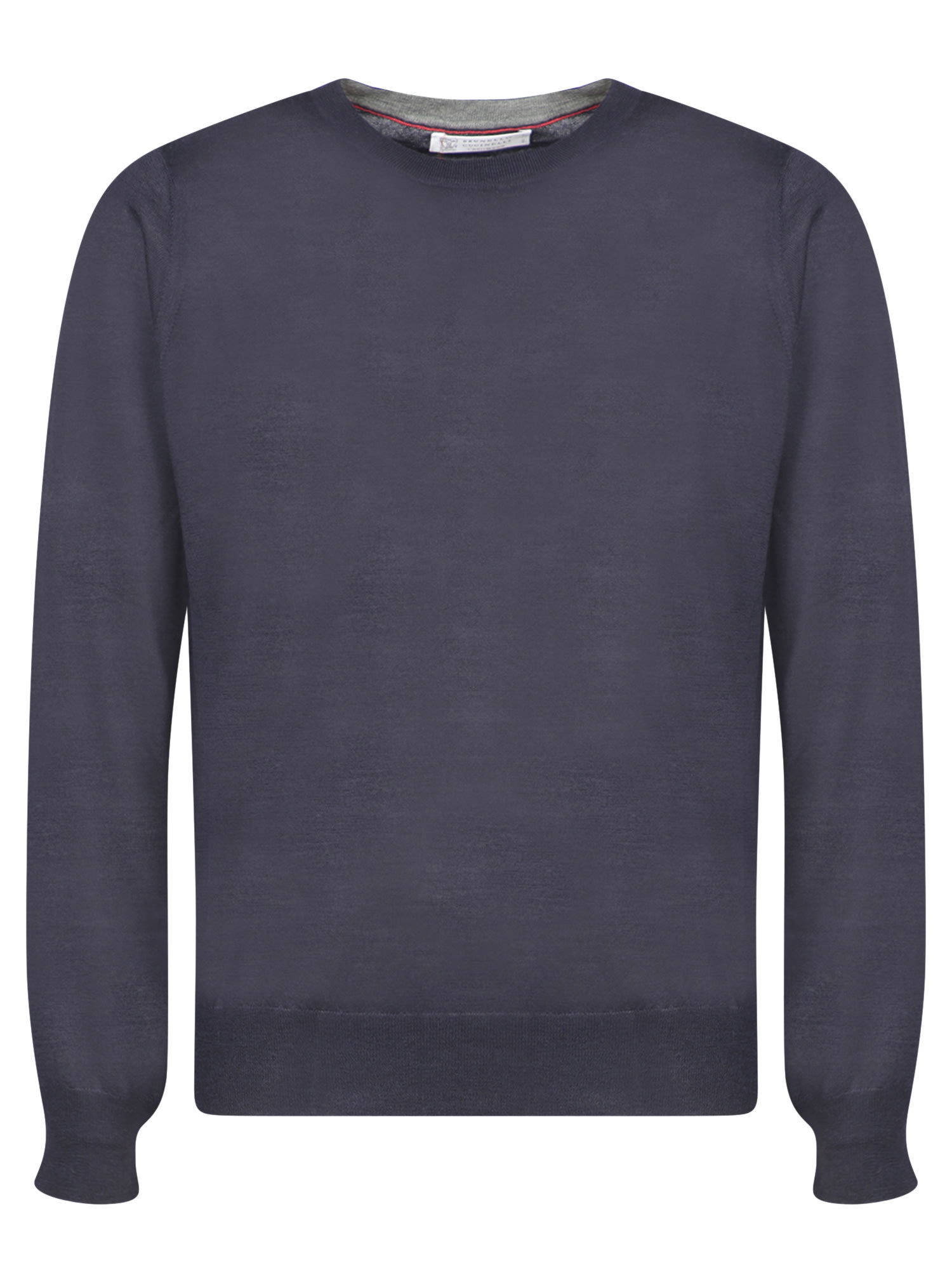 Shop Brunello Cucinelli Blue Cashmere Silk Sweater