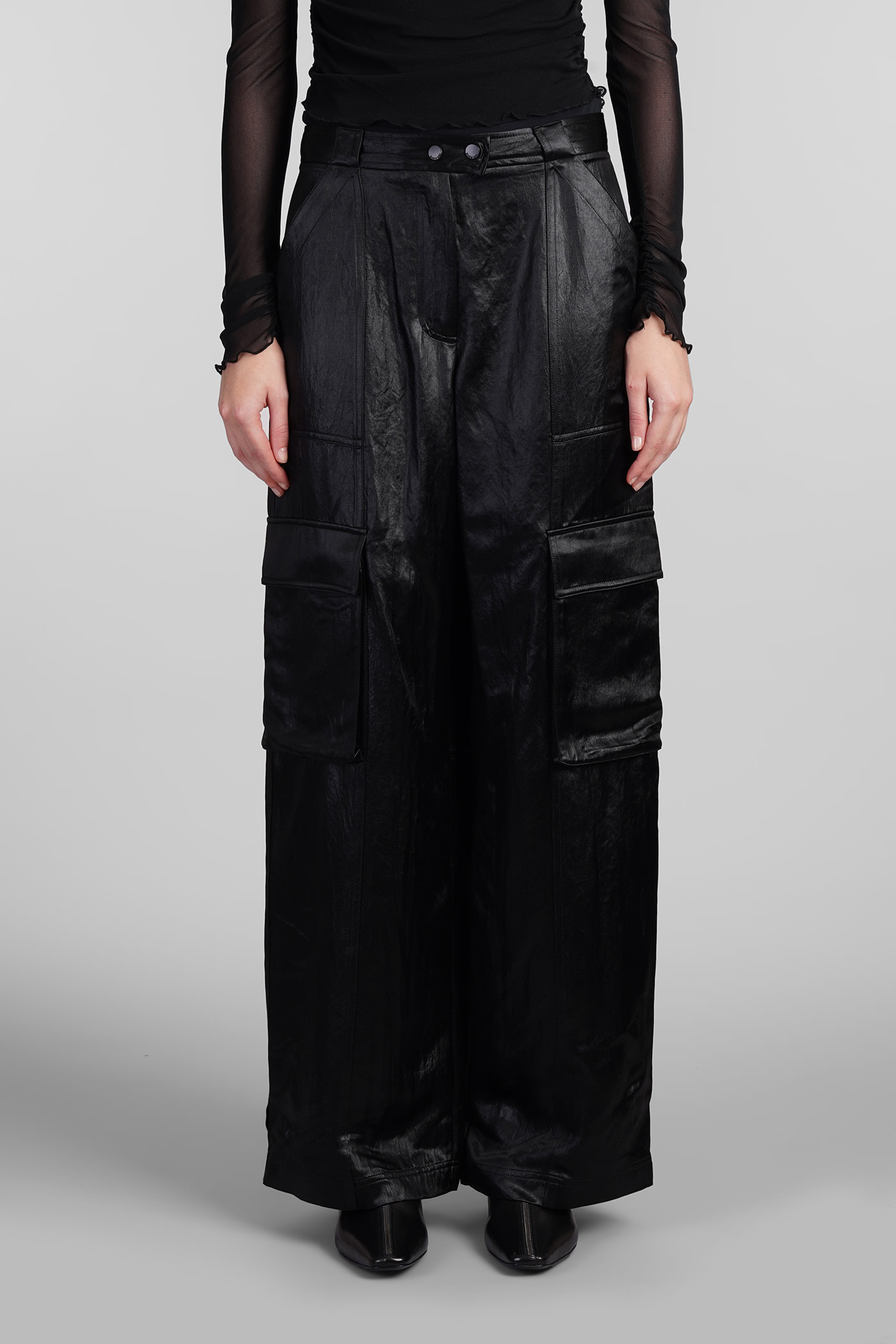 Beatriz Pants In Black Acetate