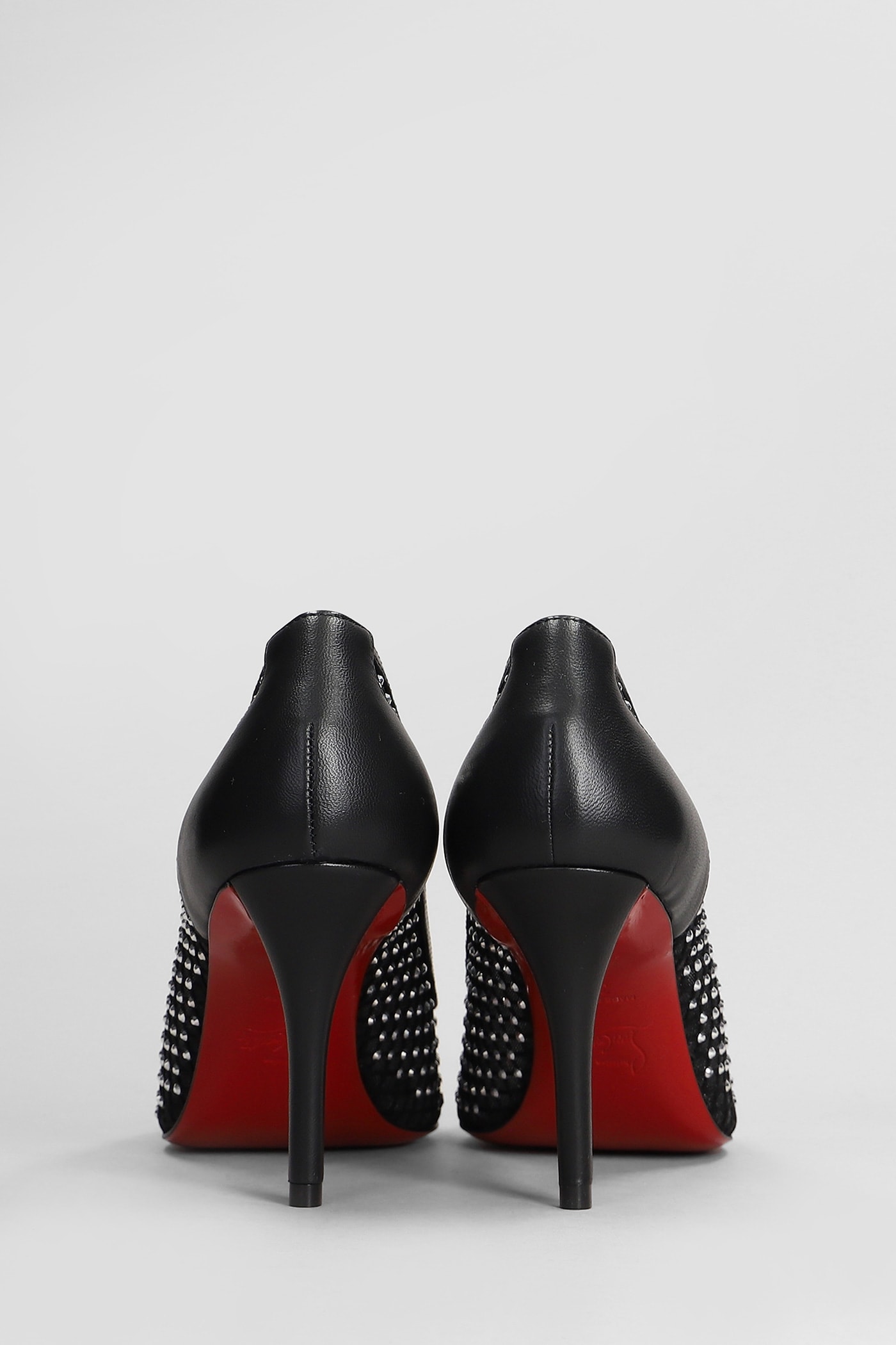 Christian Louboutin Apostropha 80 Crystal-embellished Mesh Pumps In Black