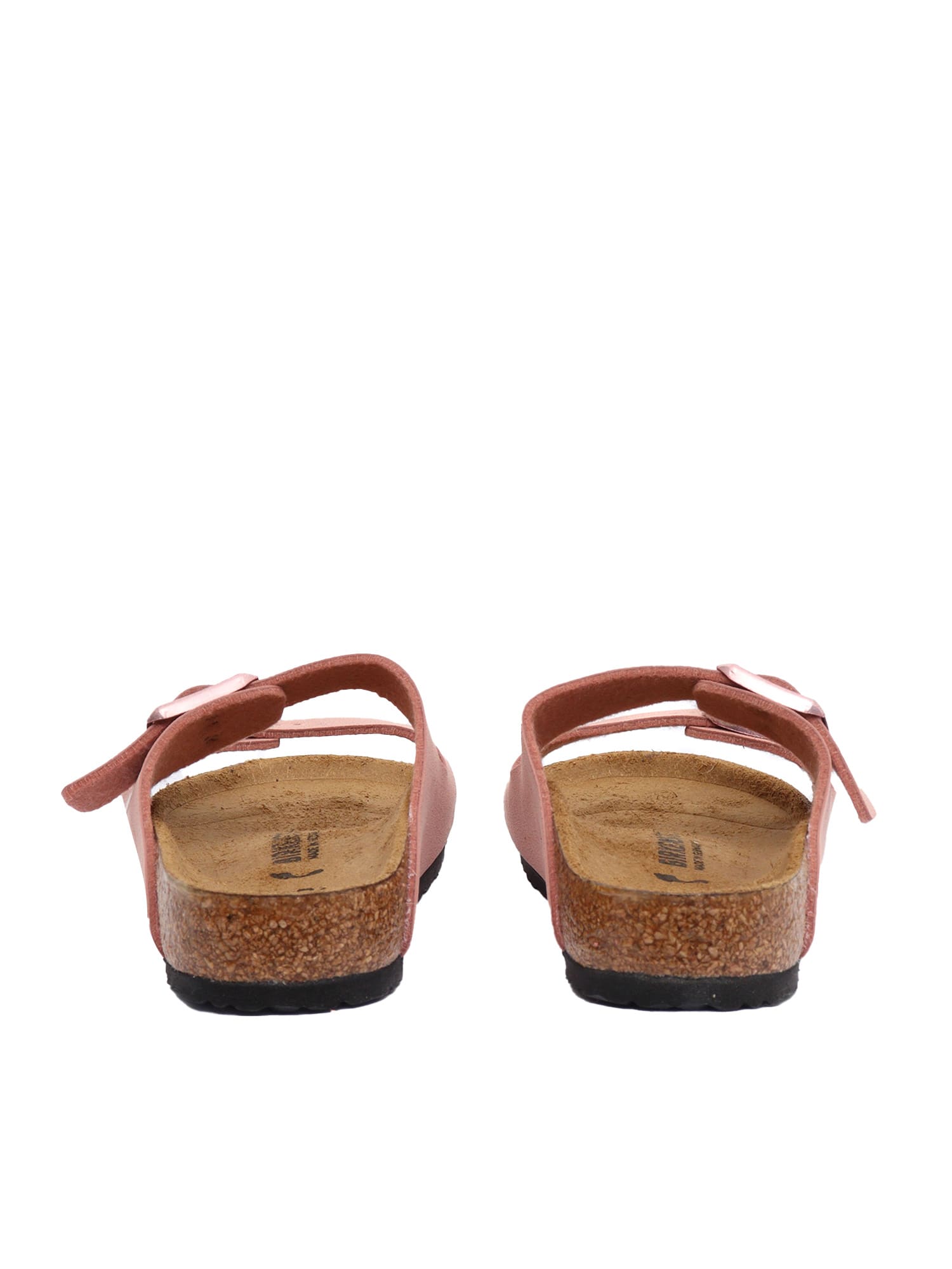 Birkenstock Girls Pink Kids Arizona Two-strap Faux-leather Sandals