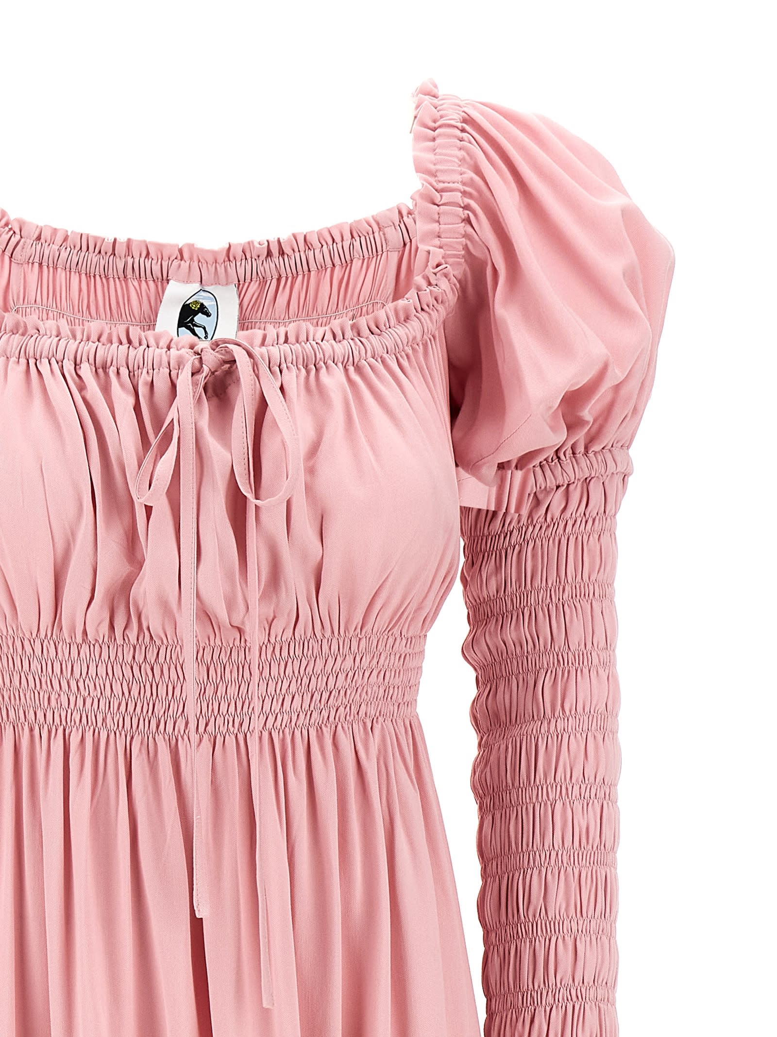 Sleeper 'juliette' Smocked Bodice Dress In Pink