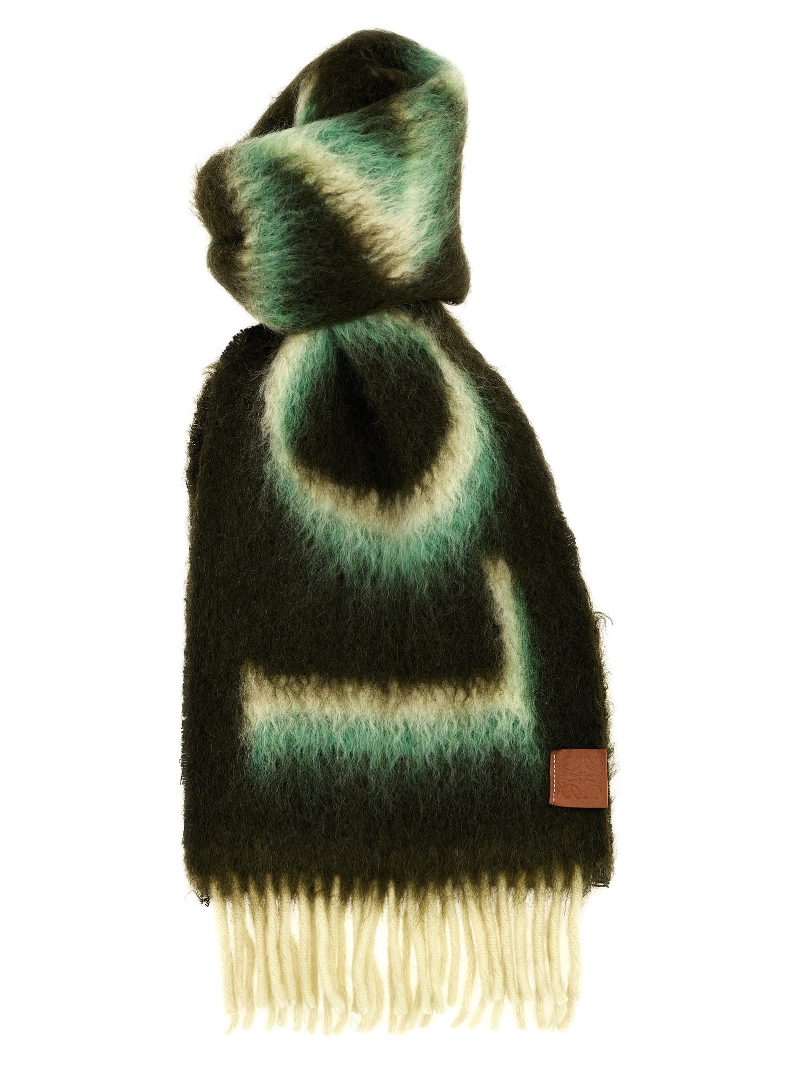 Shop Loewe Scarf In Multicolor