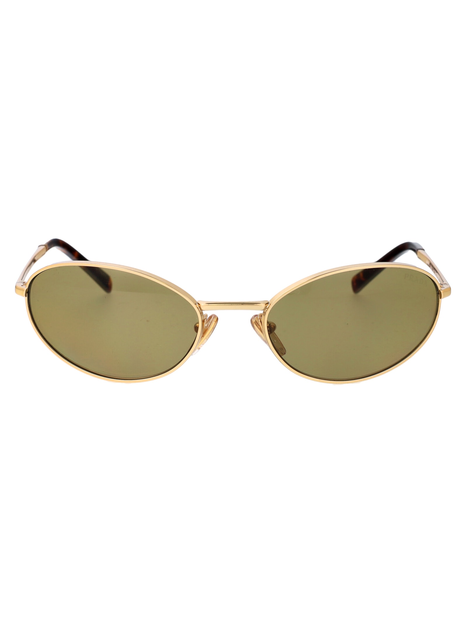 Shop Prada 0pr A59s Sunglasses In 5ak70g Gold