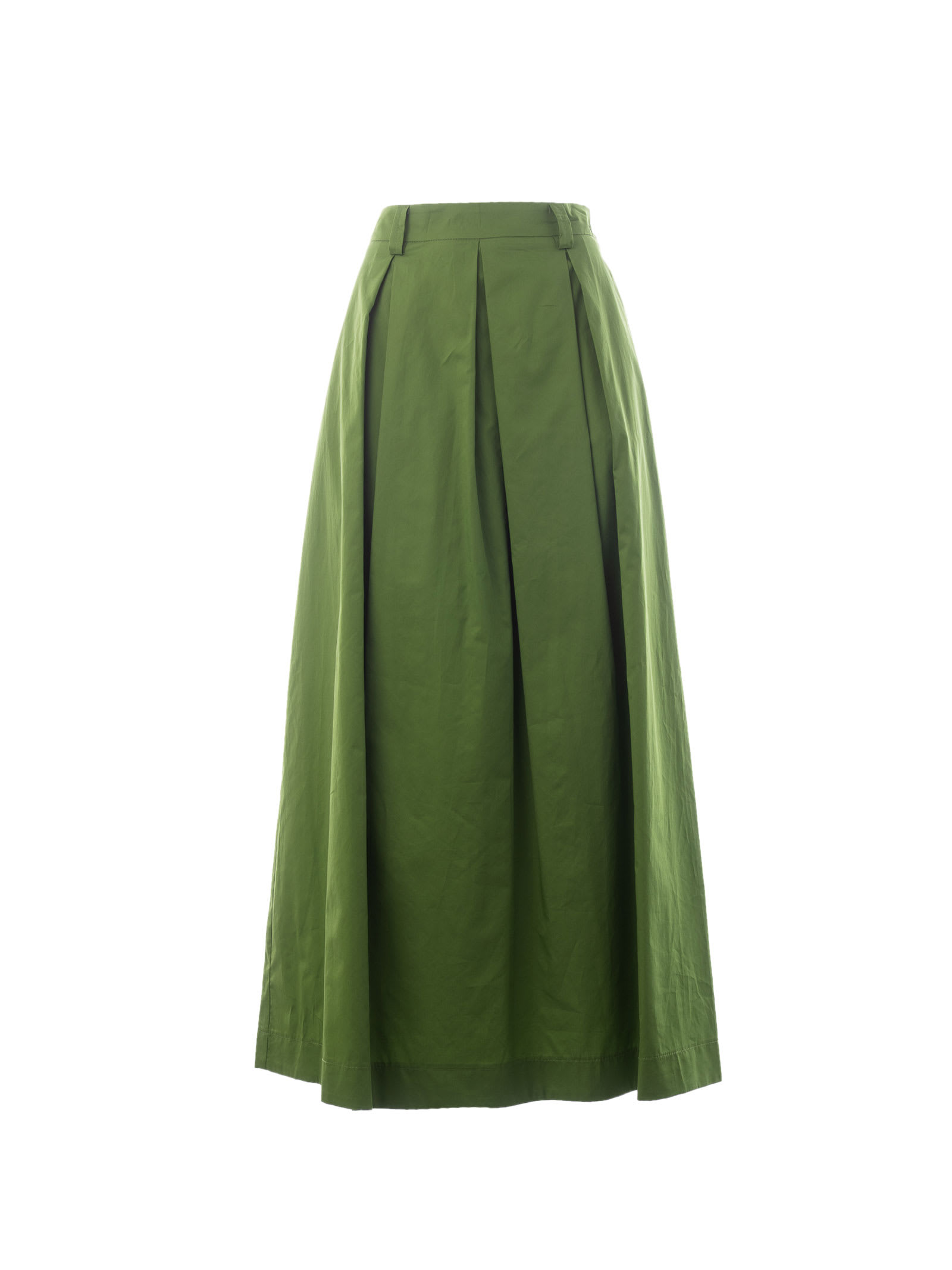 Kaos Long Green Wide Skirt