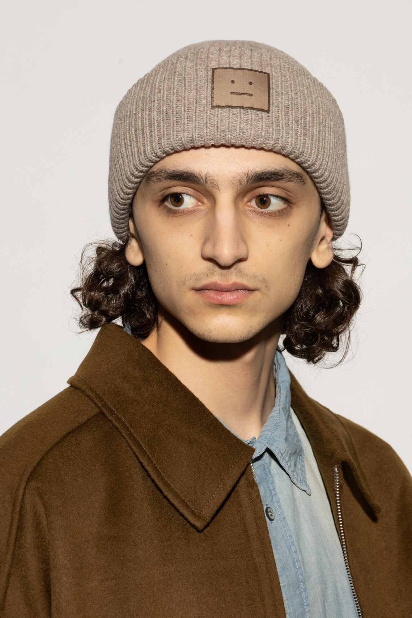 Acne Studios Wool Beanie With Logo