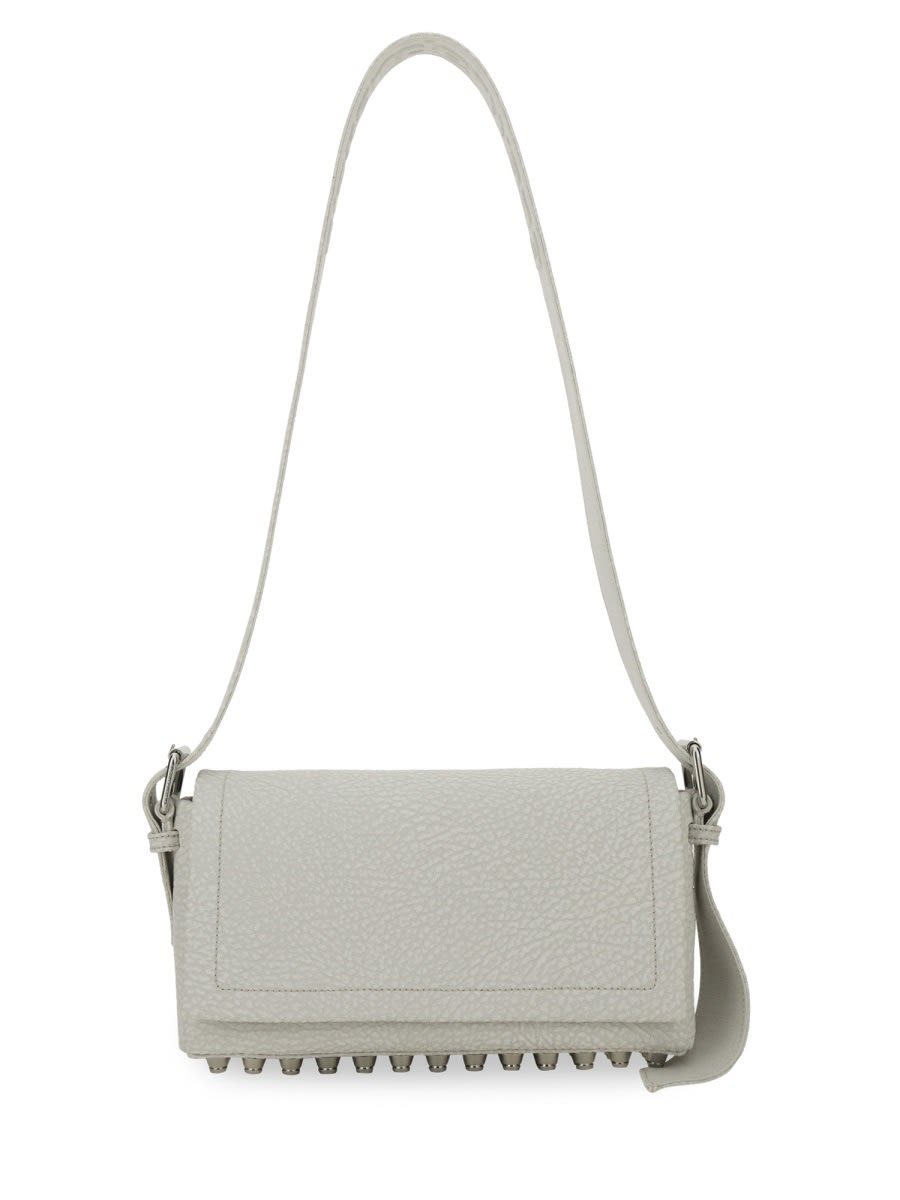 Alexander Wang Ricco Medium Studded Shoulder Bag In White