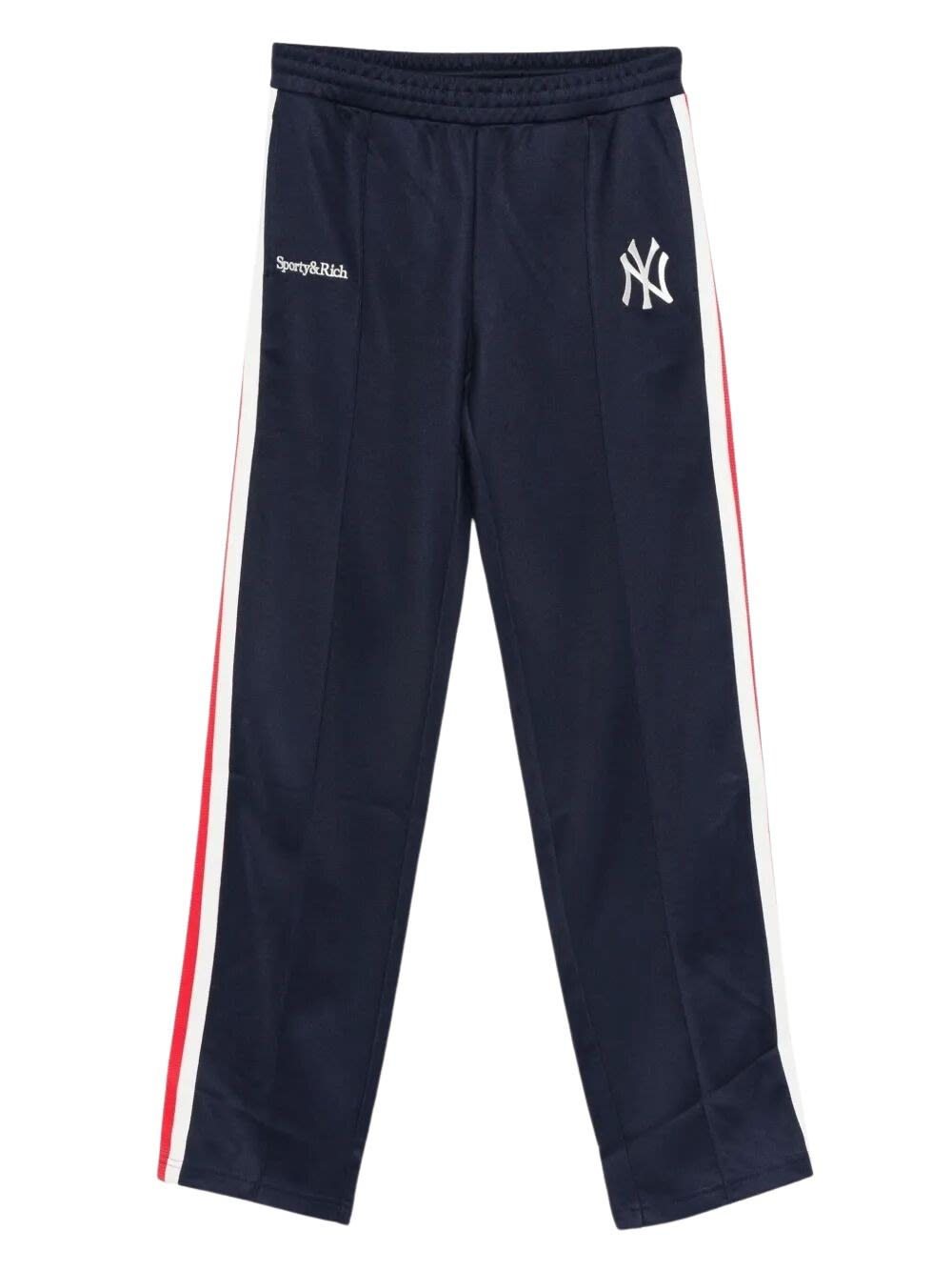 Sporty & Rich Yankees Serif Track Pant In Blue