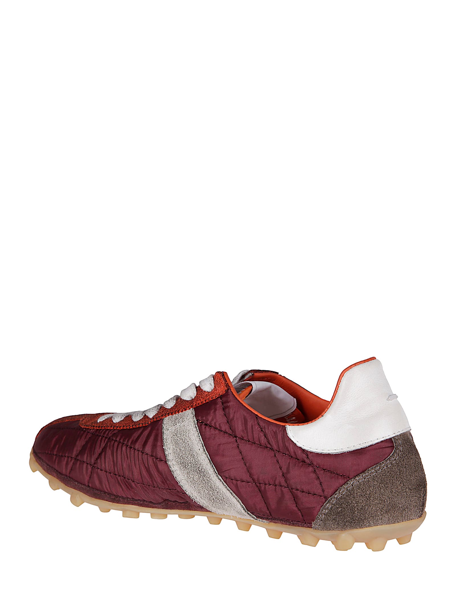 Maison Margiela Sprinters Low Top Sneakers In Burgundy