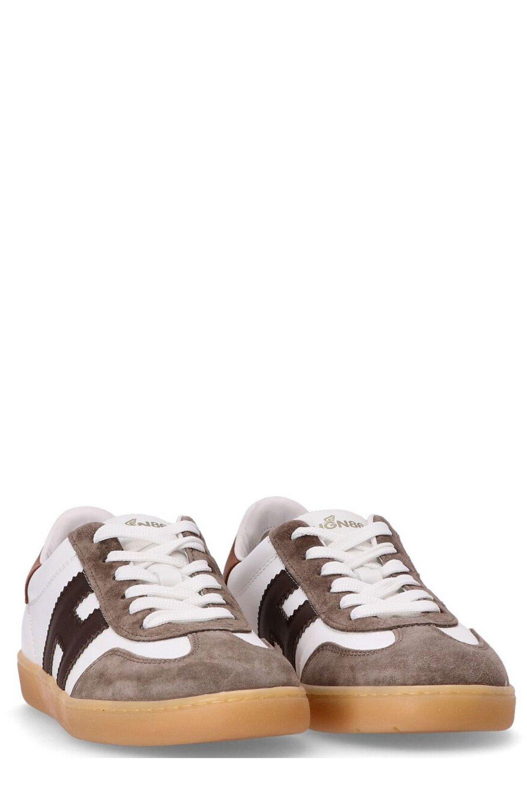 Shop Hogan Cool Side Logo Patch Sneakers In Gae