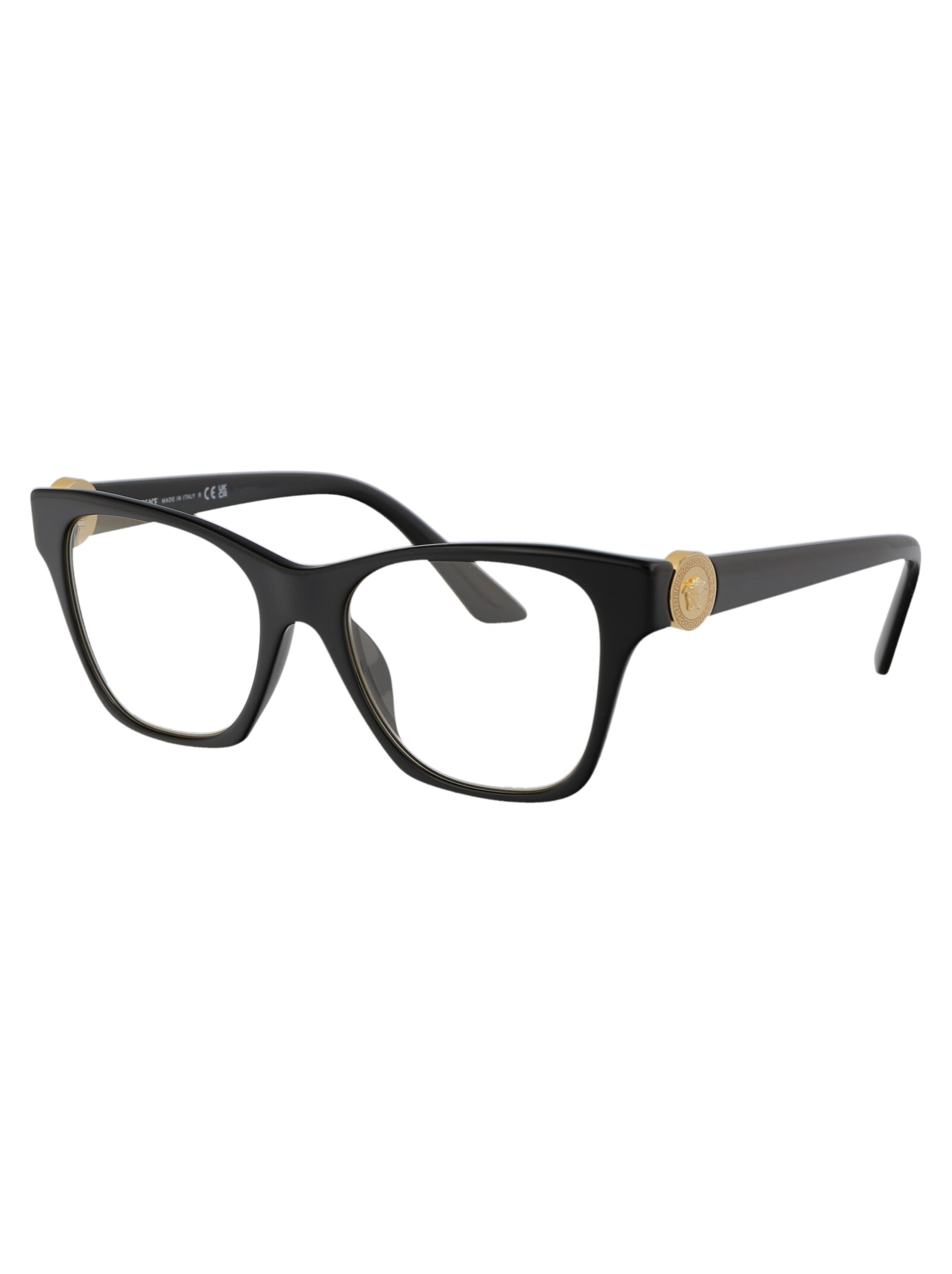 Shop Versace 0ve3341u Glasses In Gb1 Black