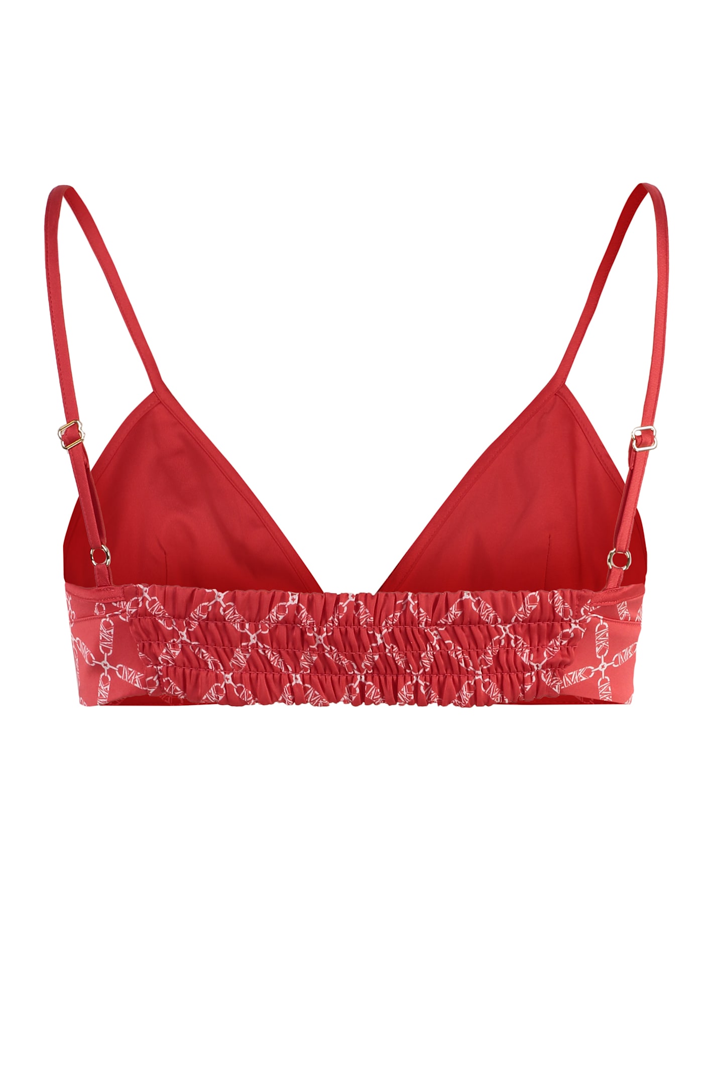 Michael Michael Kors Crop-top With Logo In Coral