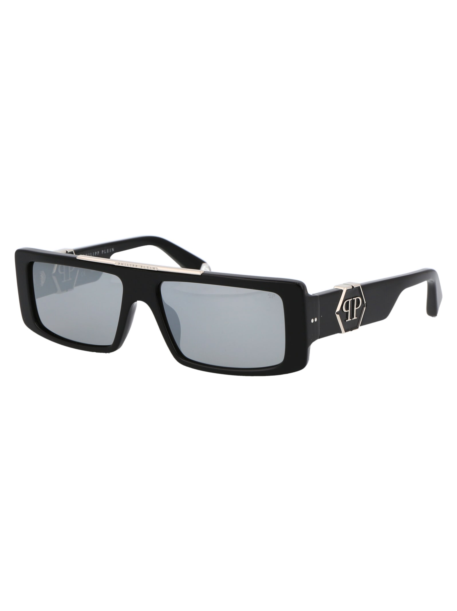 Shop Philipp Plein Sunhine Plein Capri Sunglasses In 700x Black