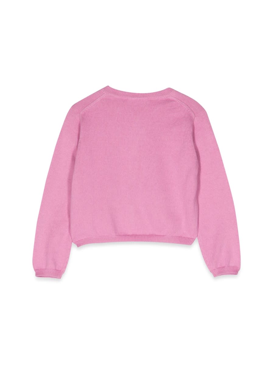 Il Gufo Cotton Cardigan In Pink