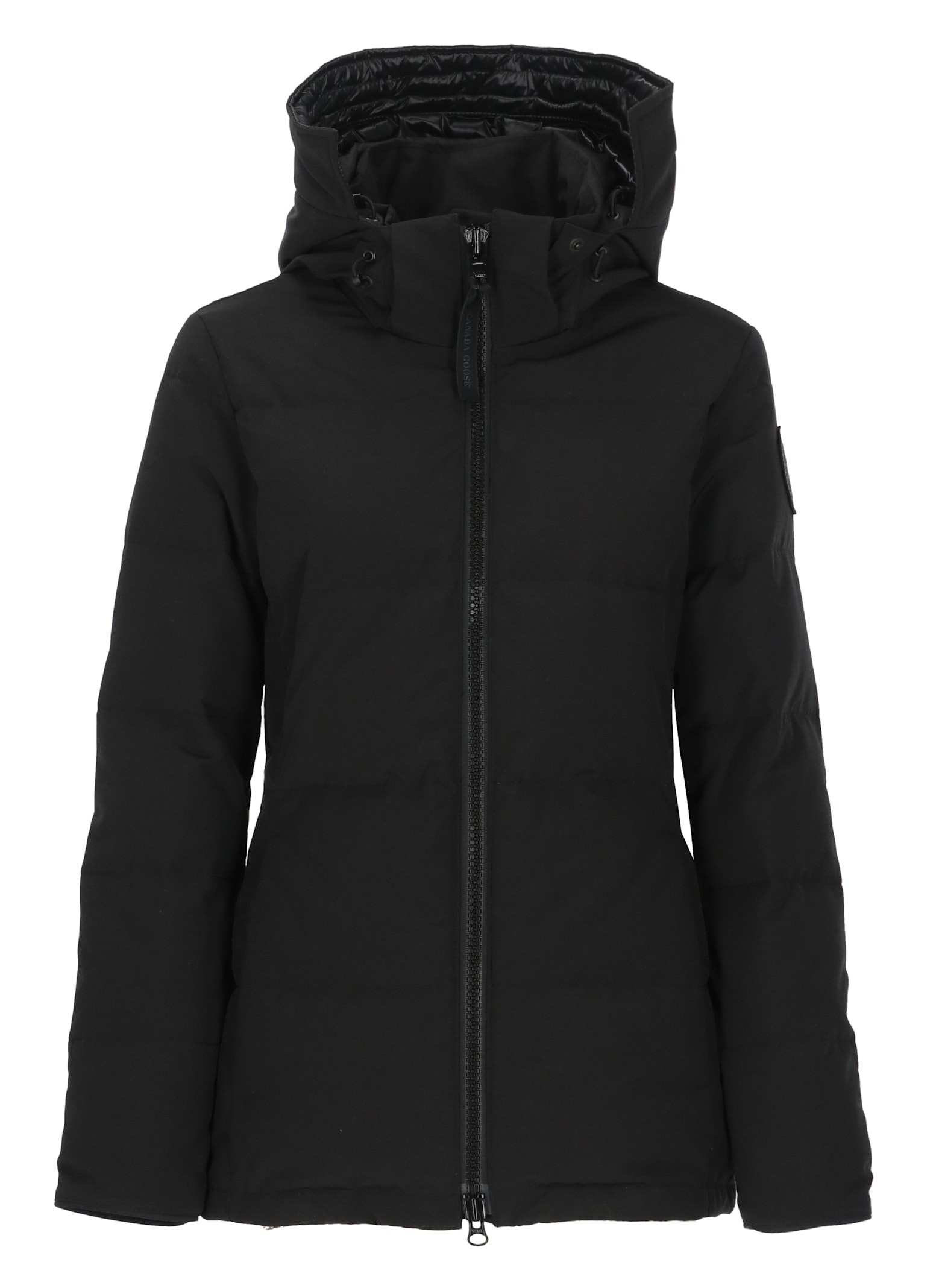Canada Goose Padded Parka Removable Hood In Black