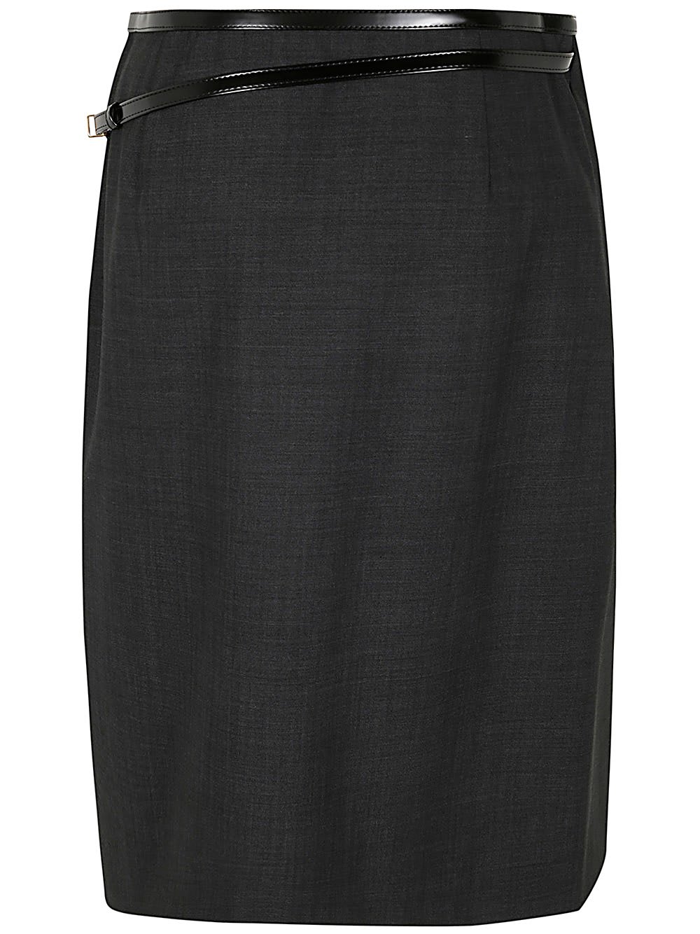 Shop Philosophy Di Lorenzo Serafini Belted Skirt In Grey