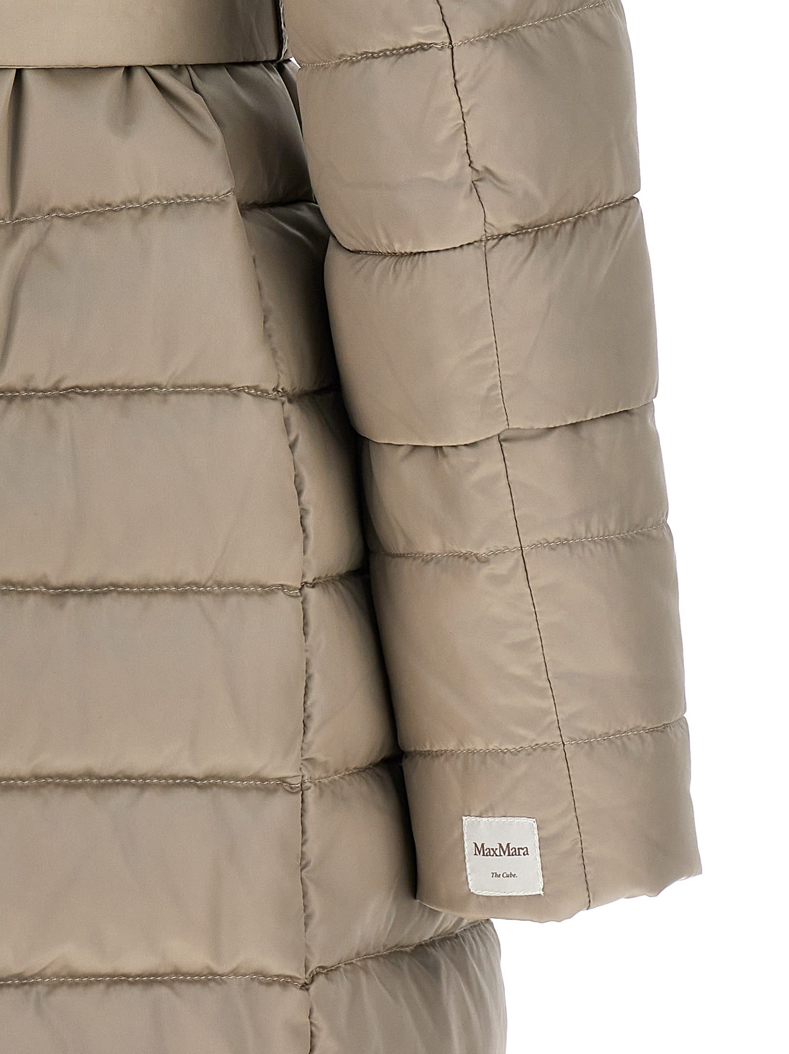 Max Mara The Cube Novef Reversible Down Jacket In Neutral